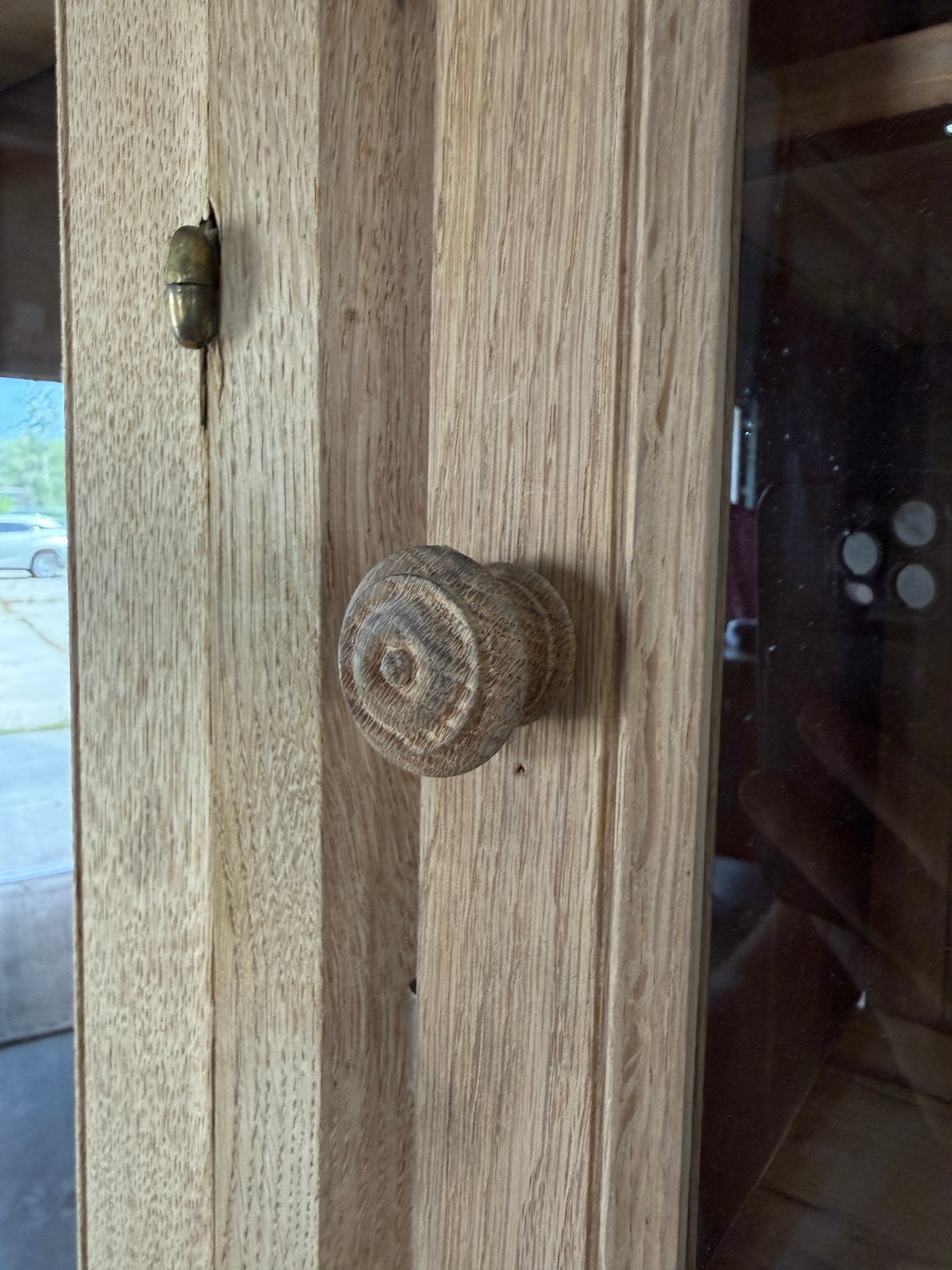 Antique French Oak Display Cupboard