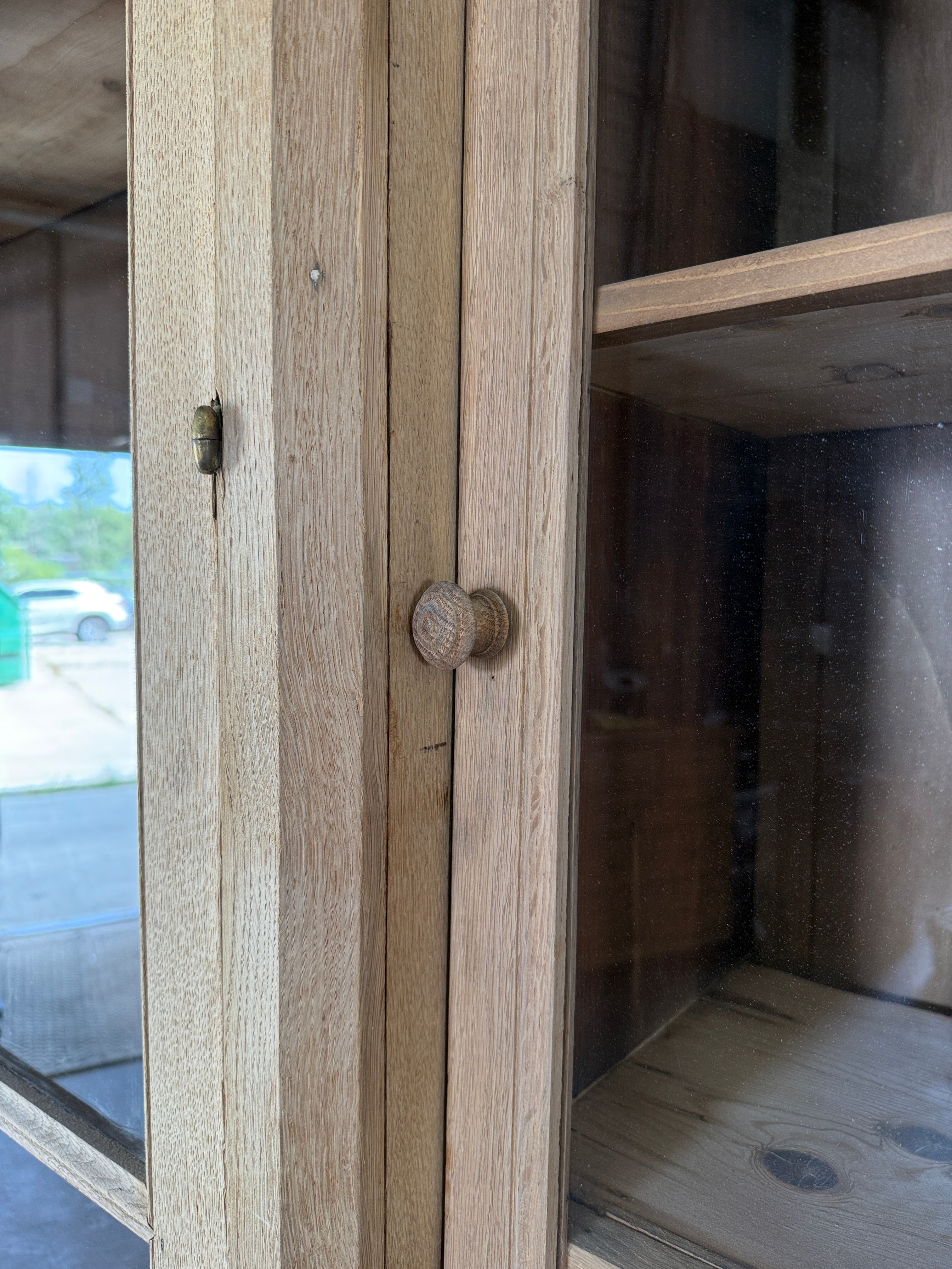 Antique French Oak Display Cupboard