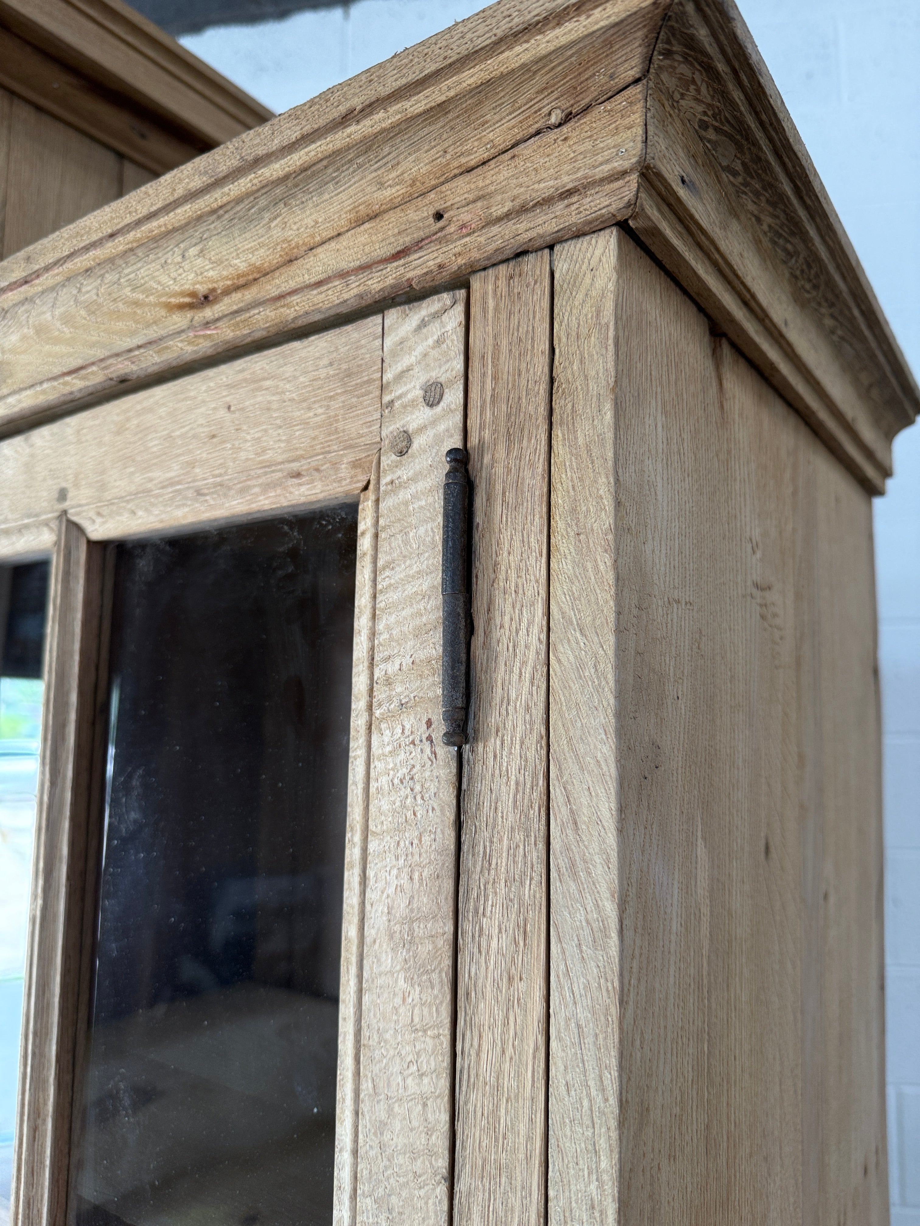 Antique French Oak Display Cupboard