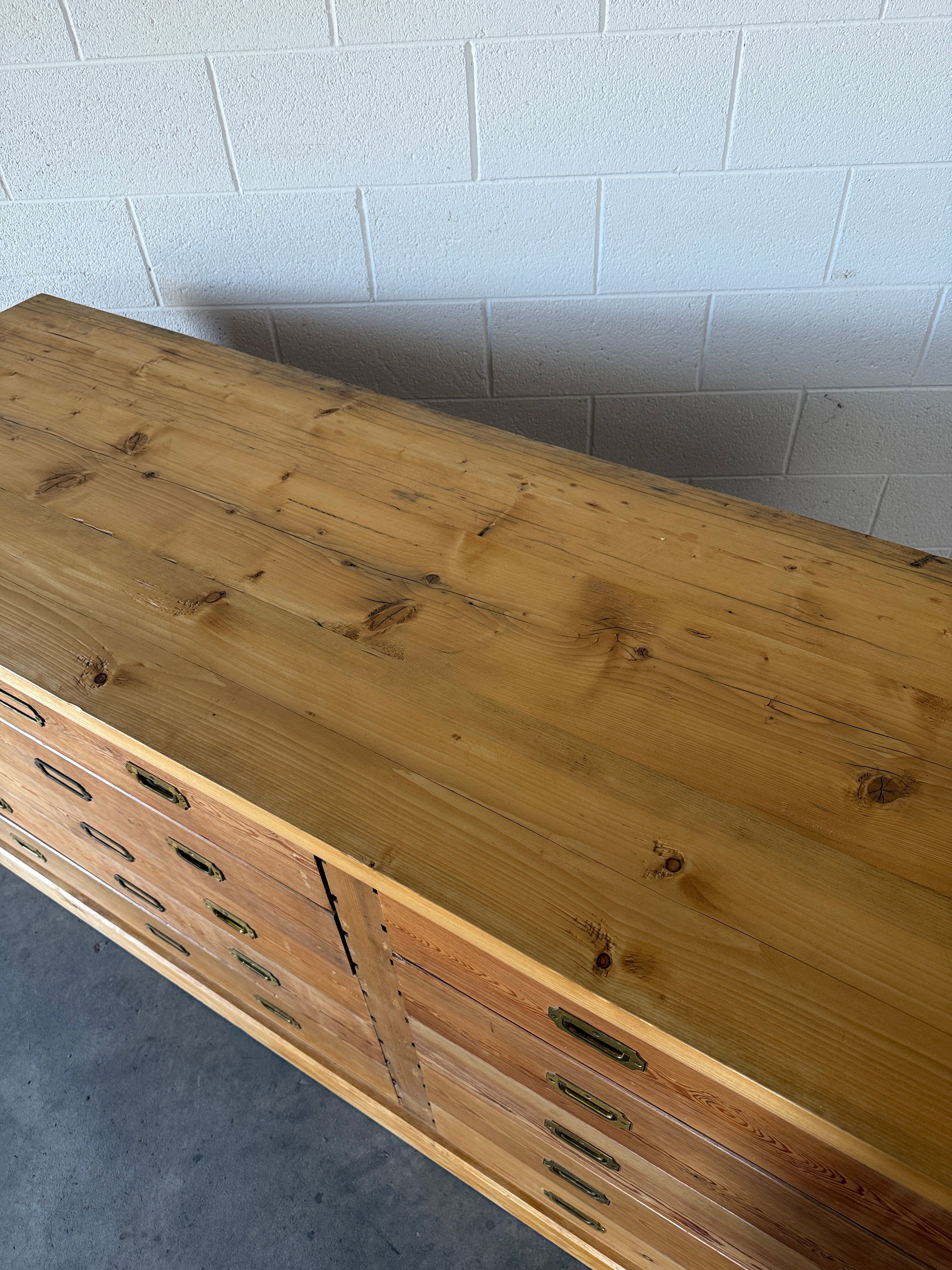 Large Antique Bank of Haberdashery Drawers