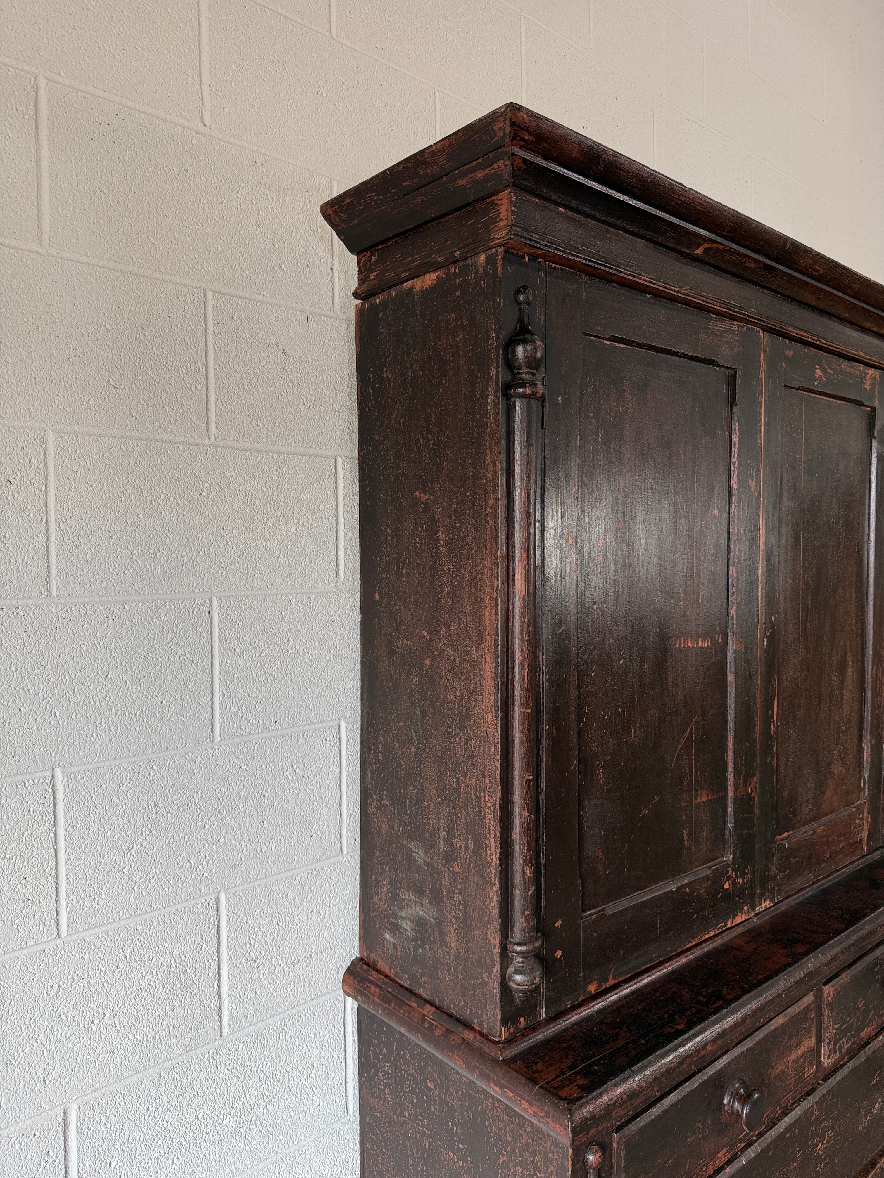 Wonderful West of England Painted Cupboard