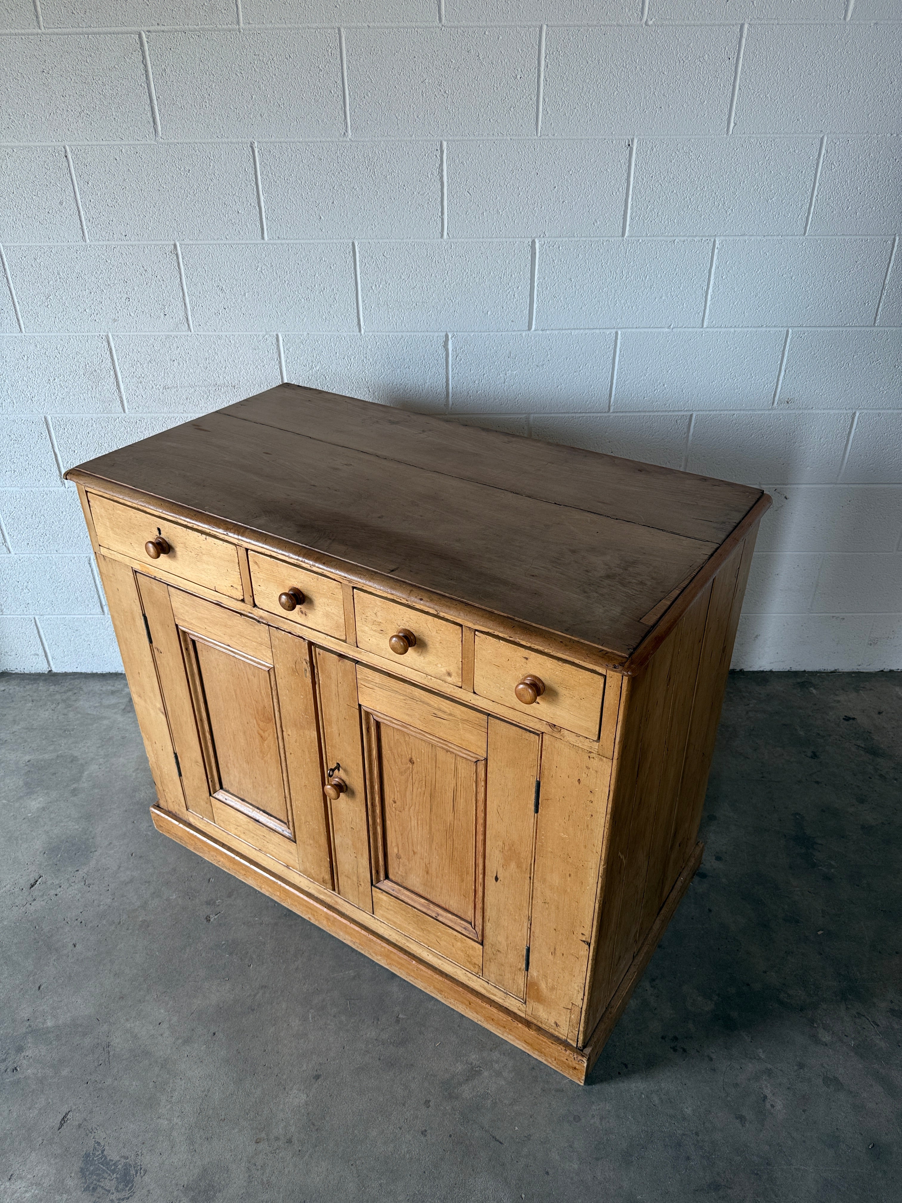 Antique Pine Sideboard with Mini Drawers