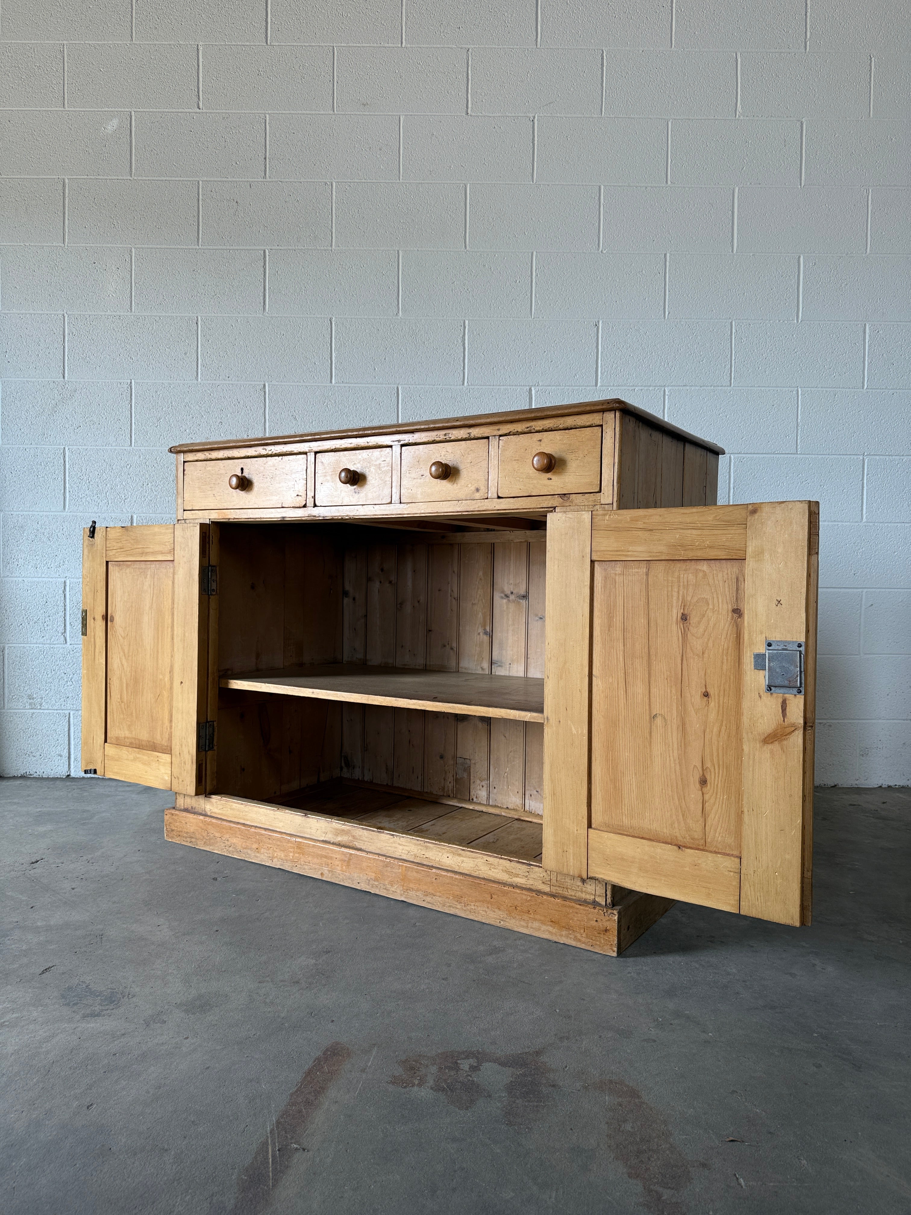 Antique Pine Sideboard with Mini Drawers