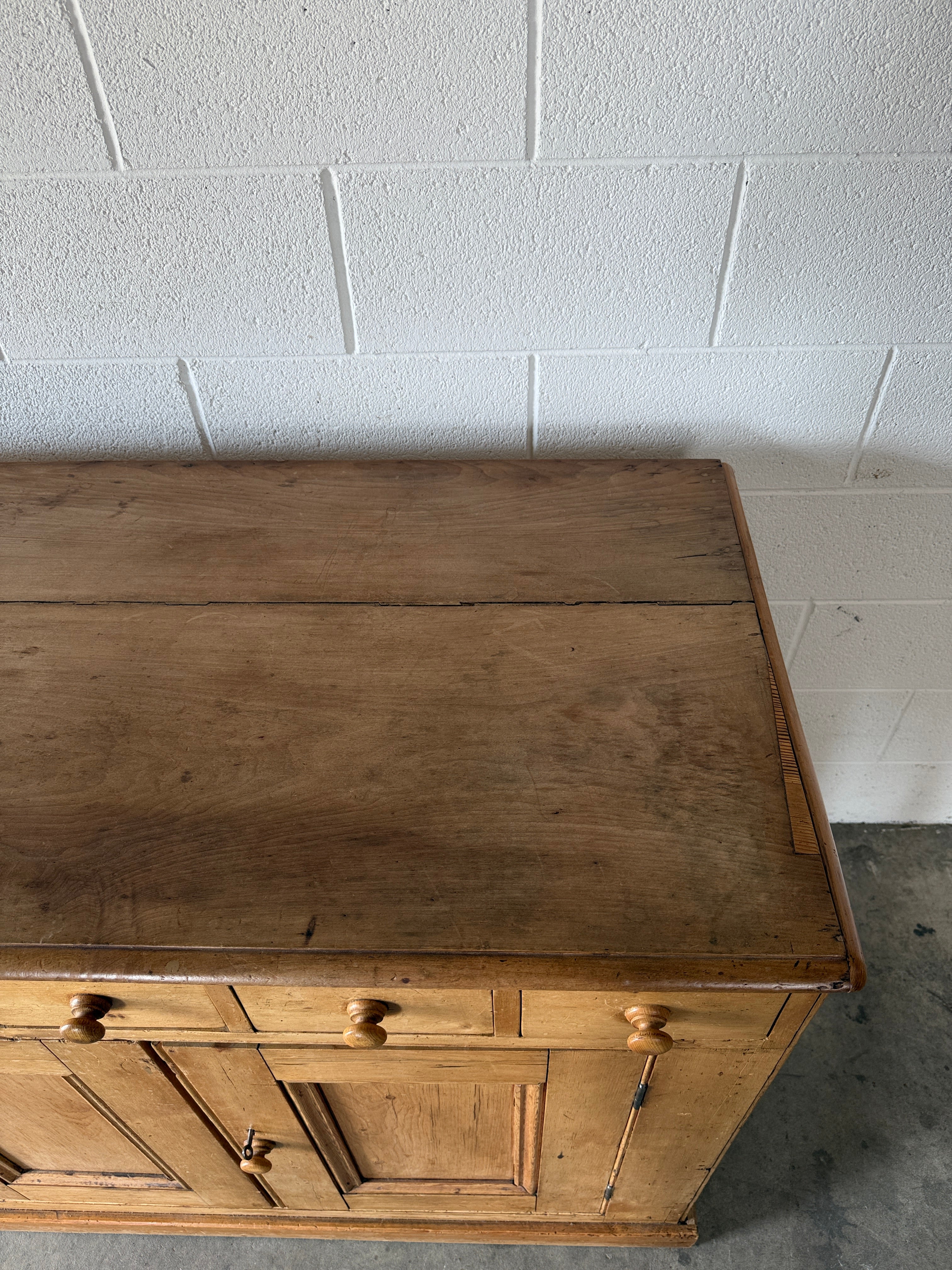 Antique Pine Sideboard with Mini Drawers