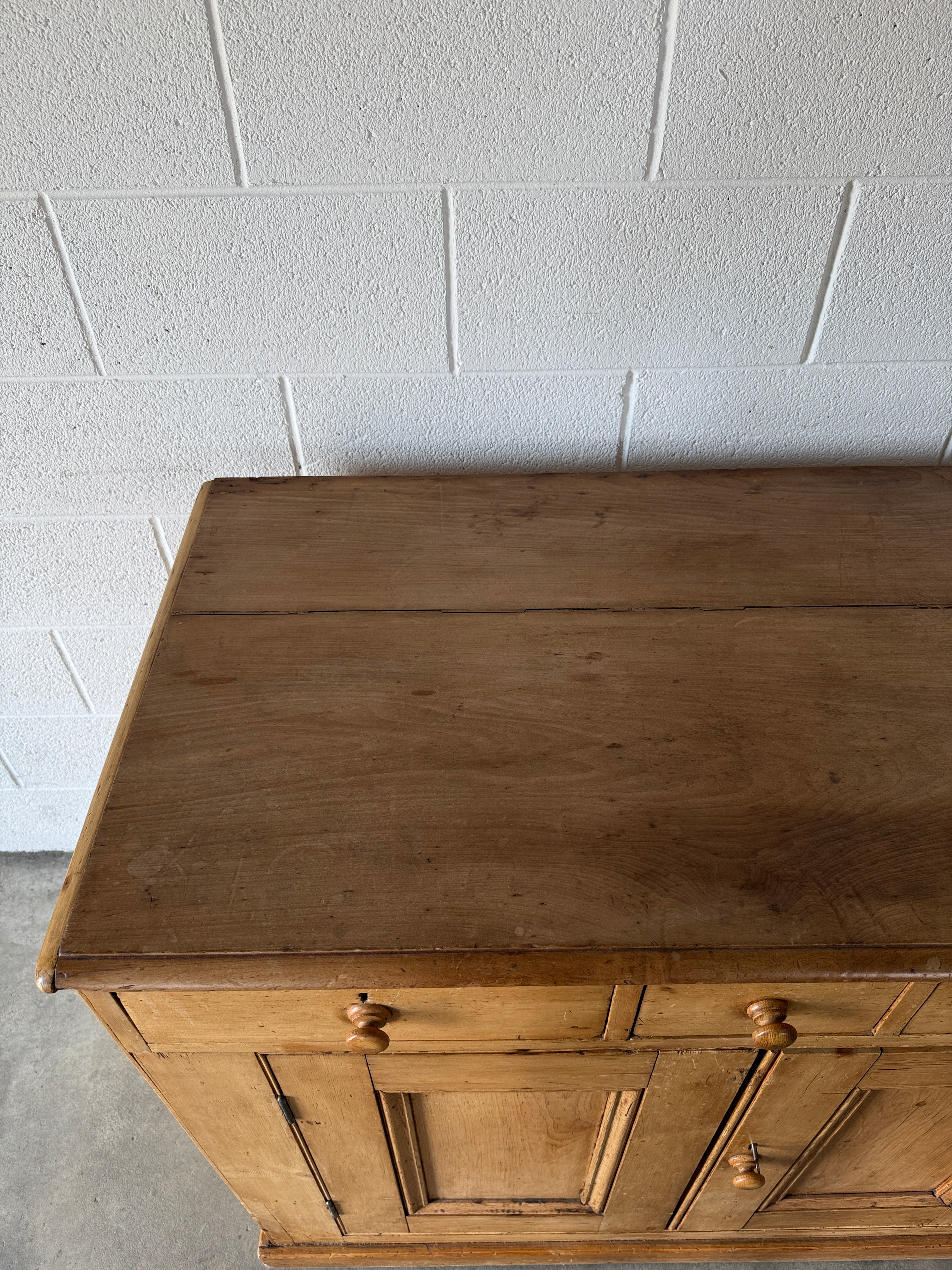 Antique Pine Sideboard with Mini Drawers
