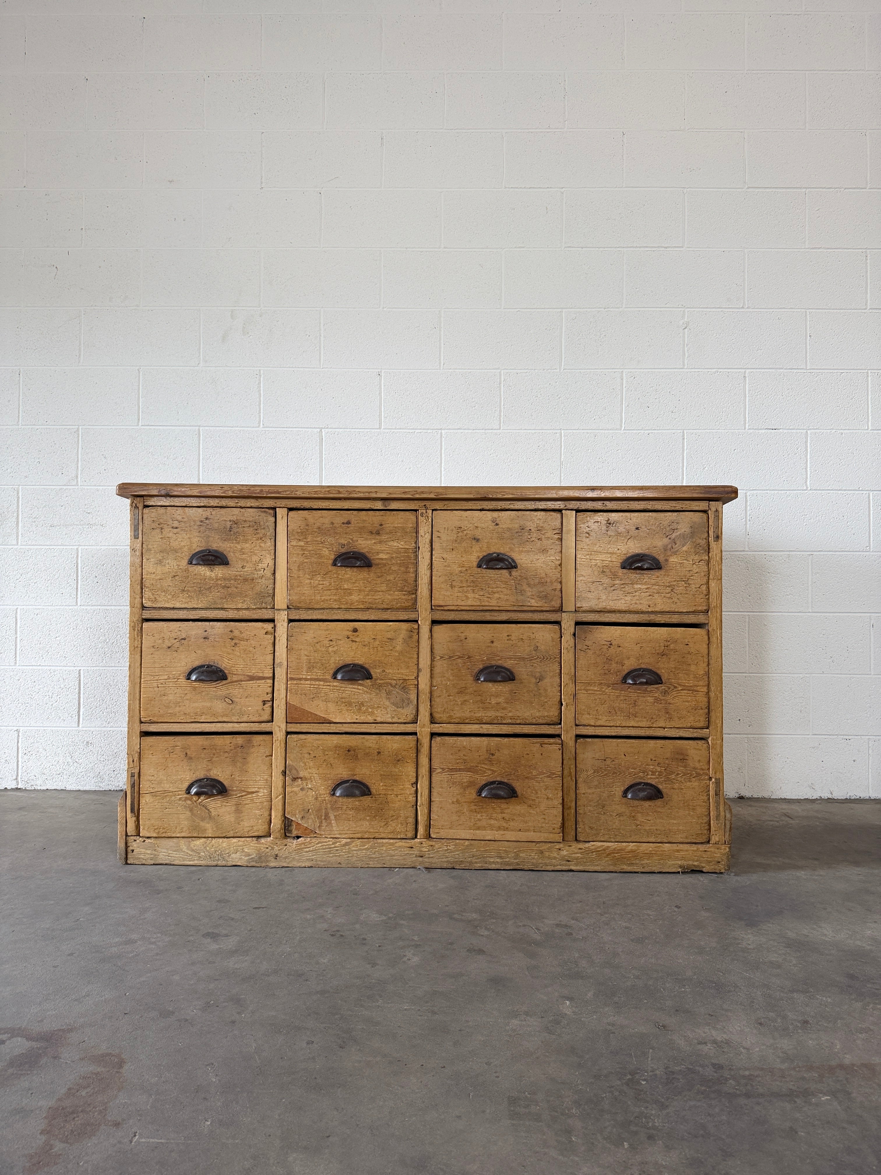 Victorian Pine Island/Bank of Drawers