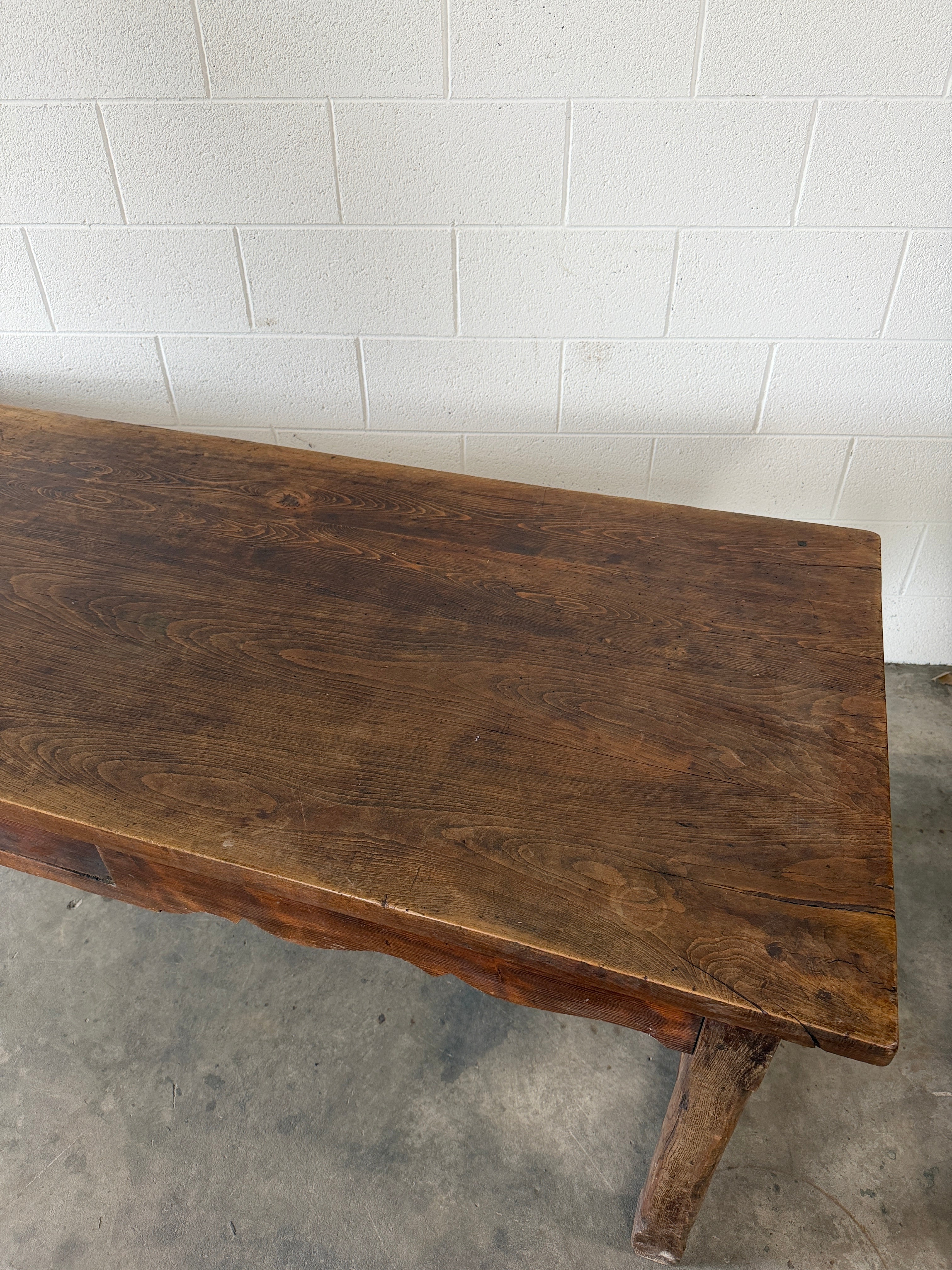 Antique French Oak Dining Table