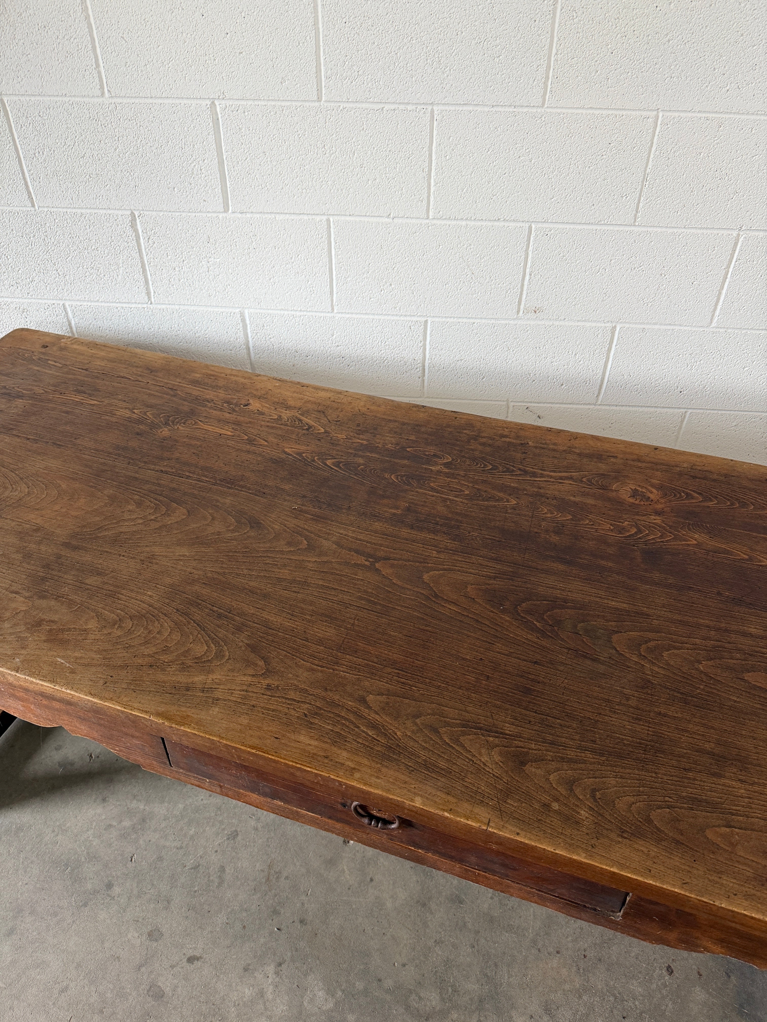 Antique French Oak Dining Table