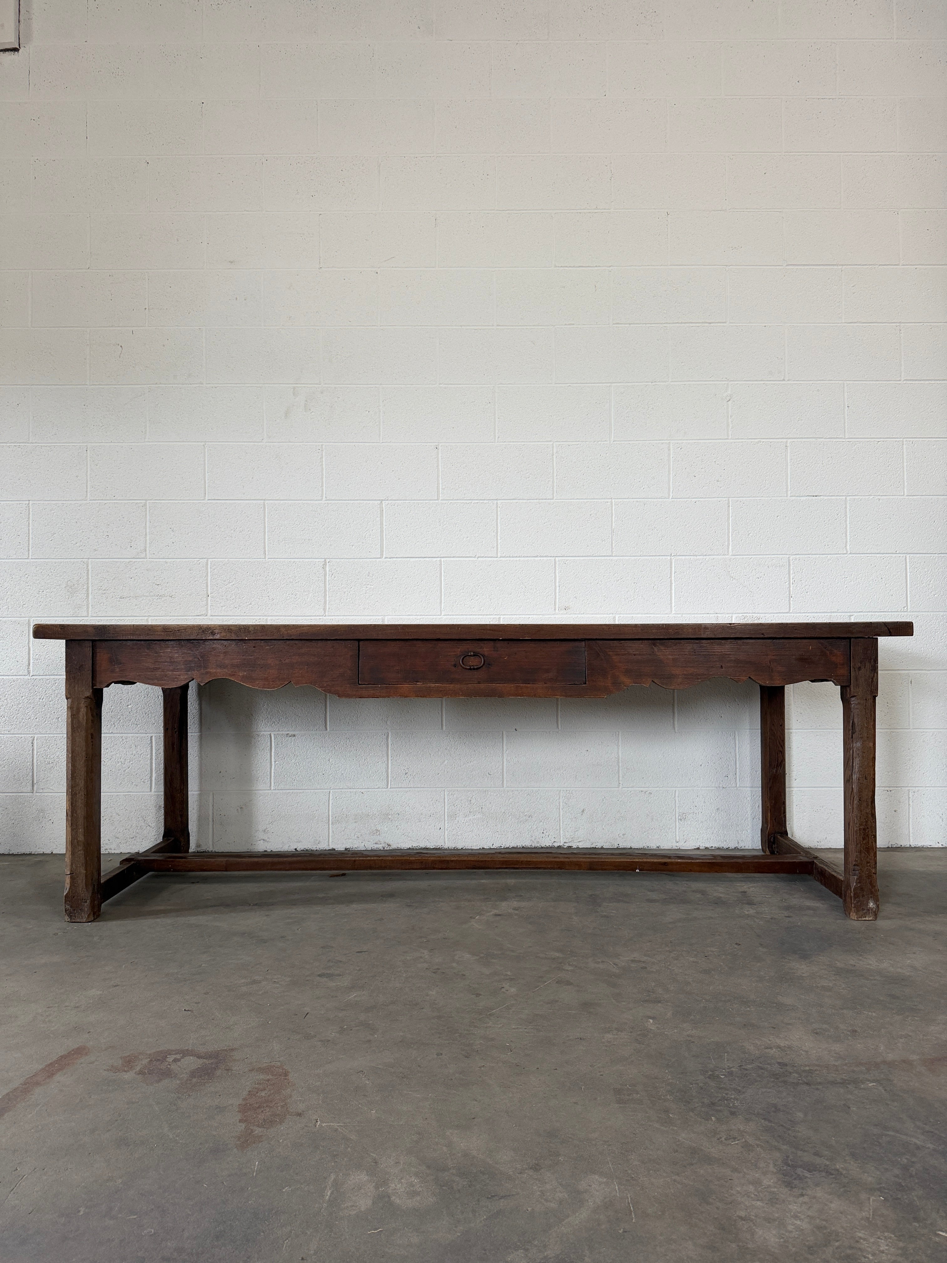 Antique French Oak Dining Table