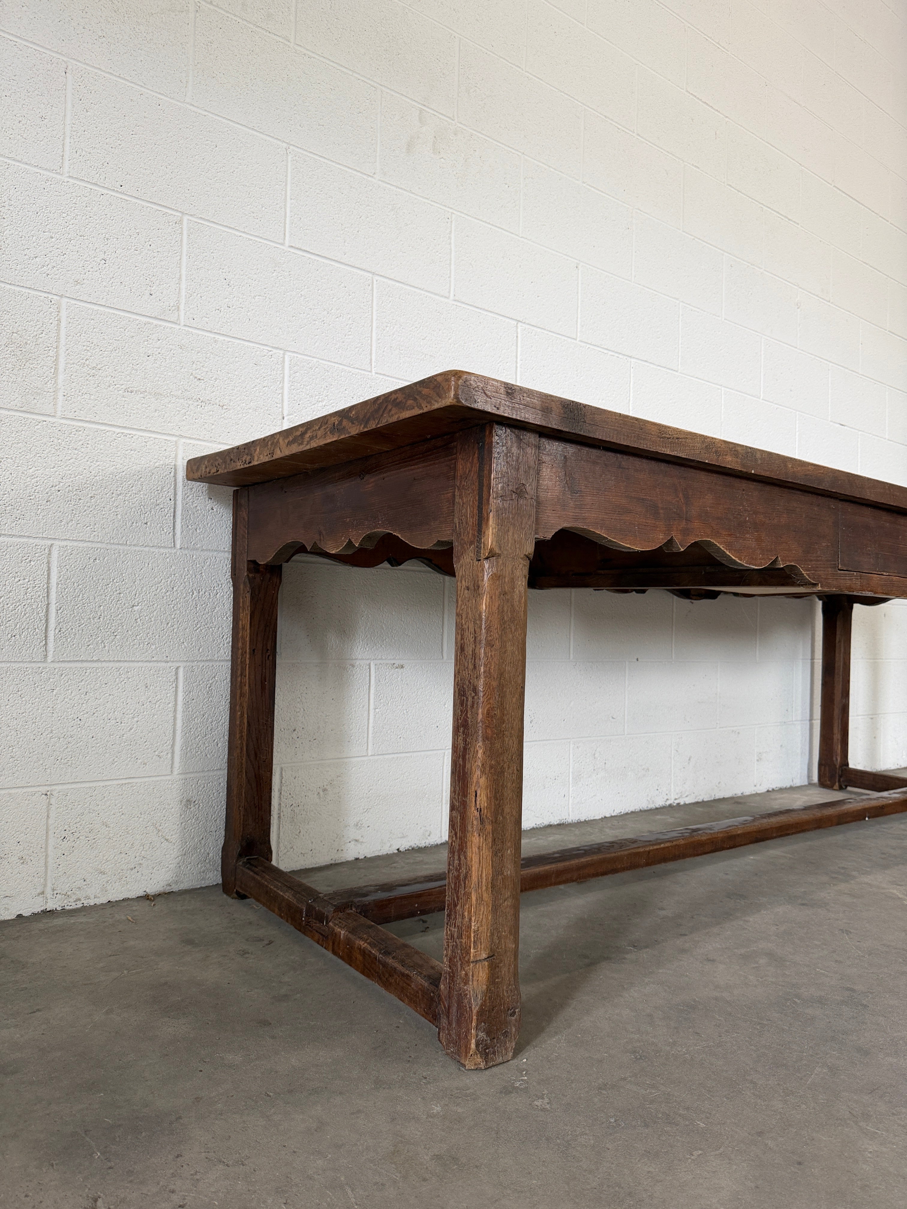 Antique French Oak Dining Table