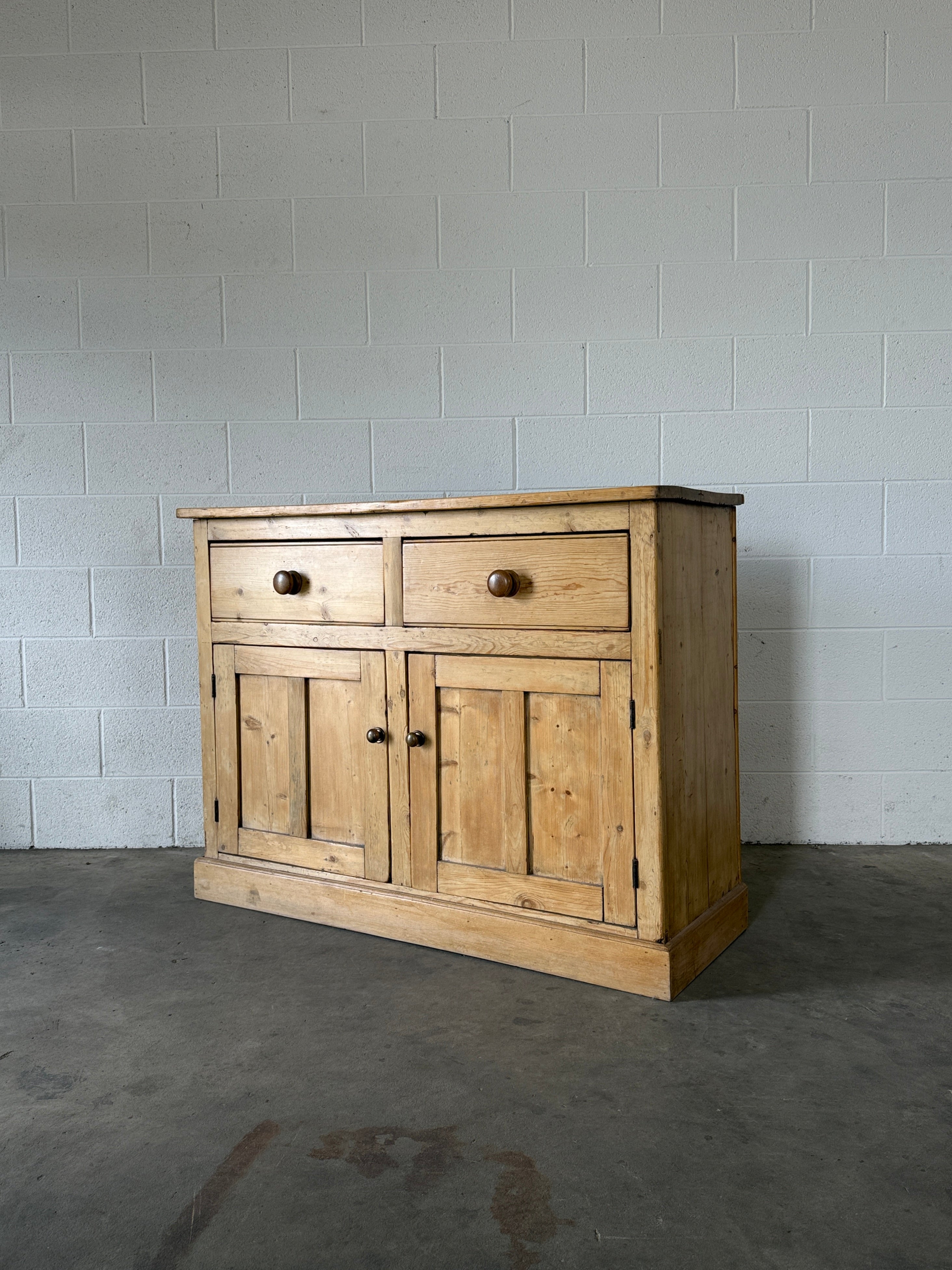Antique English Pine Sideboard