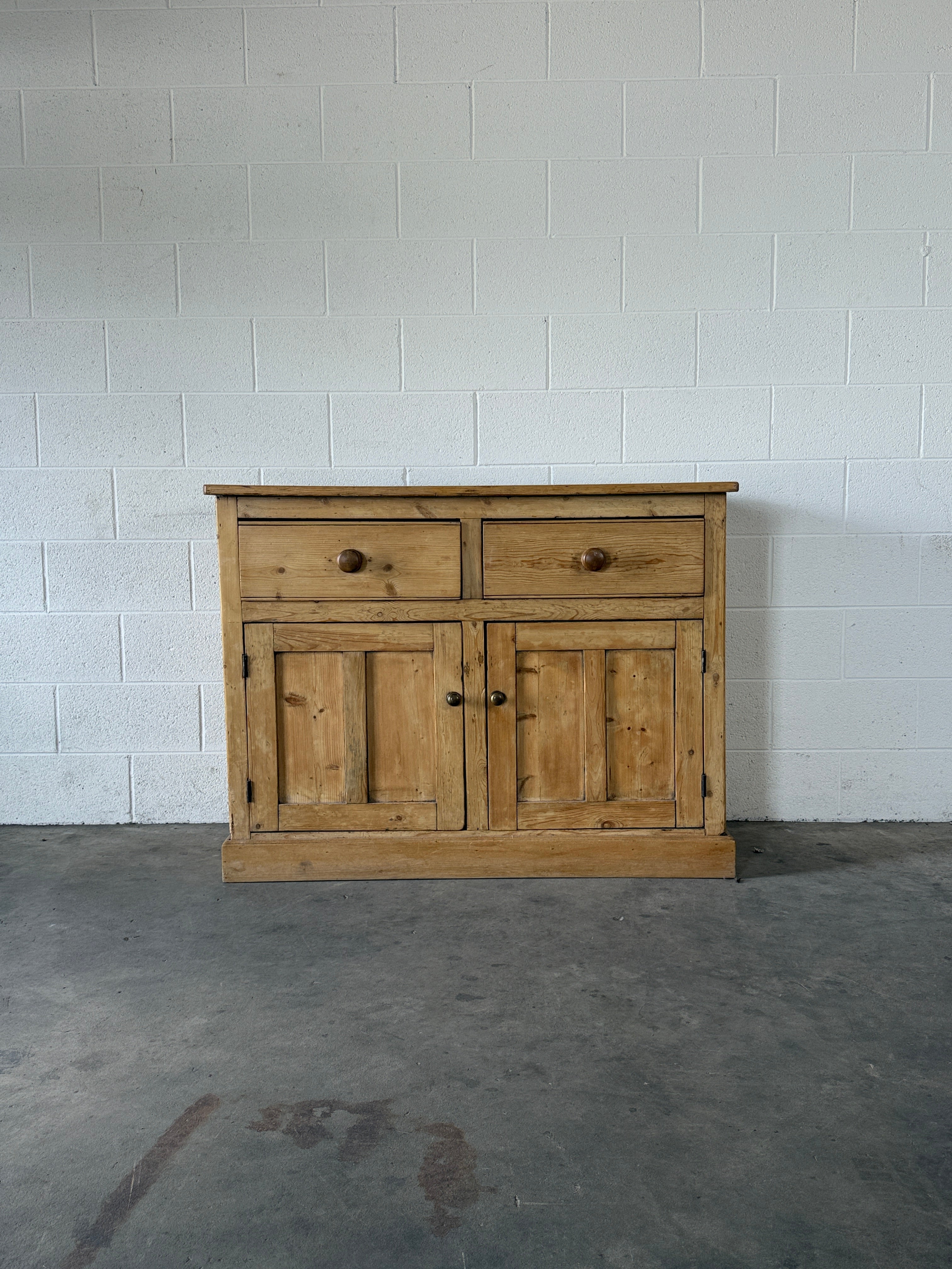 Antique English Pine Sideboard