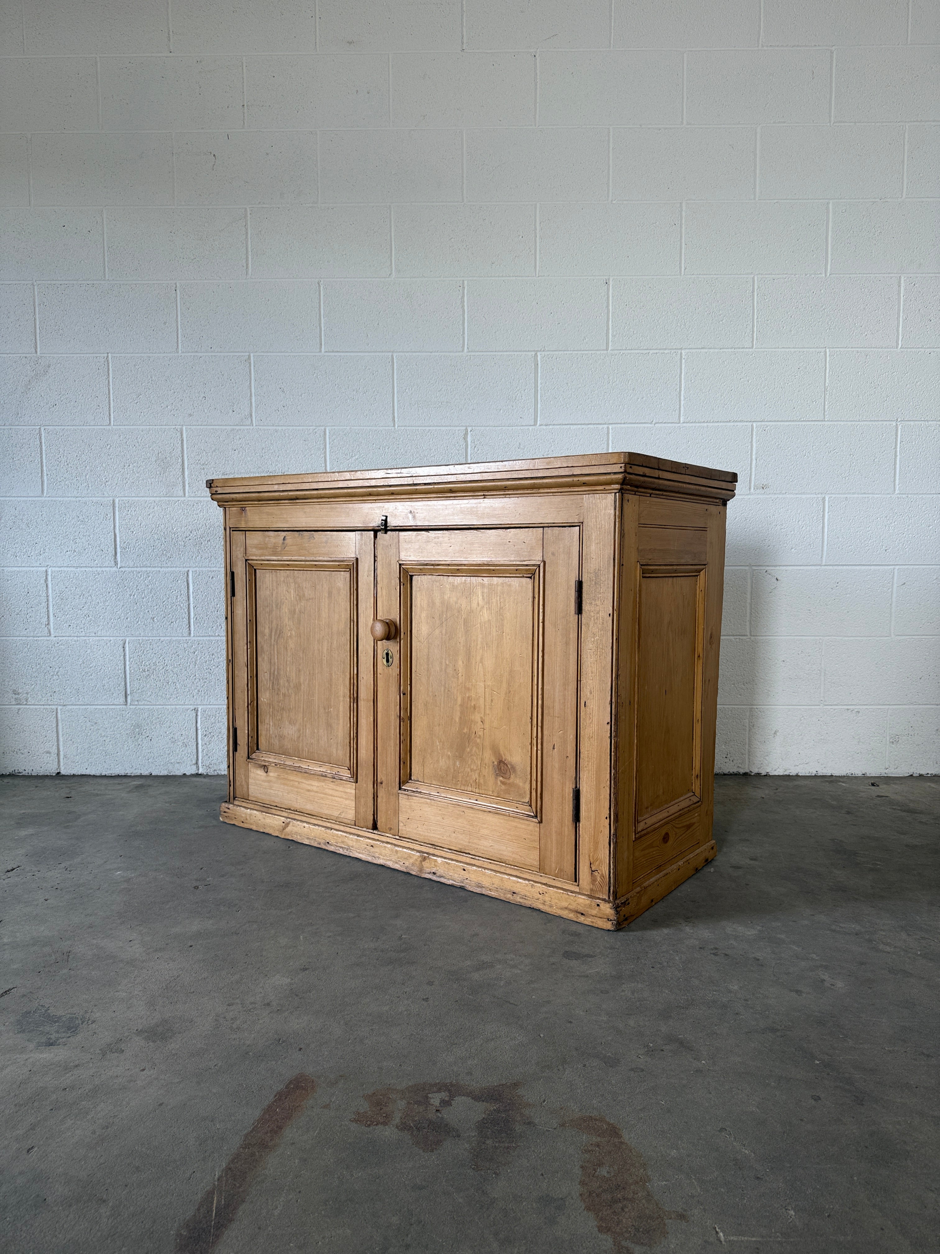English Pine Two-Door Cupboard