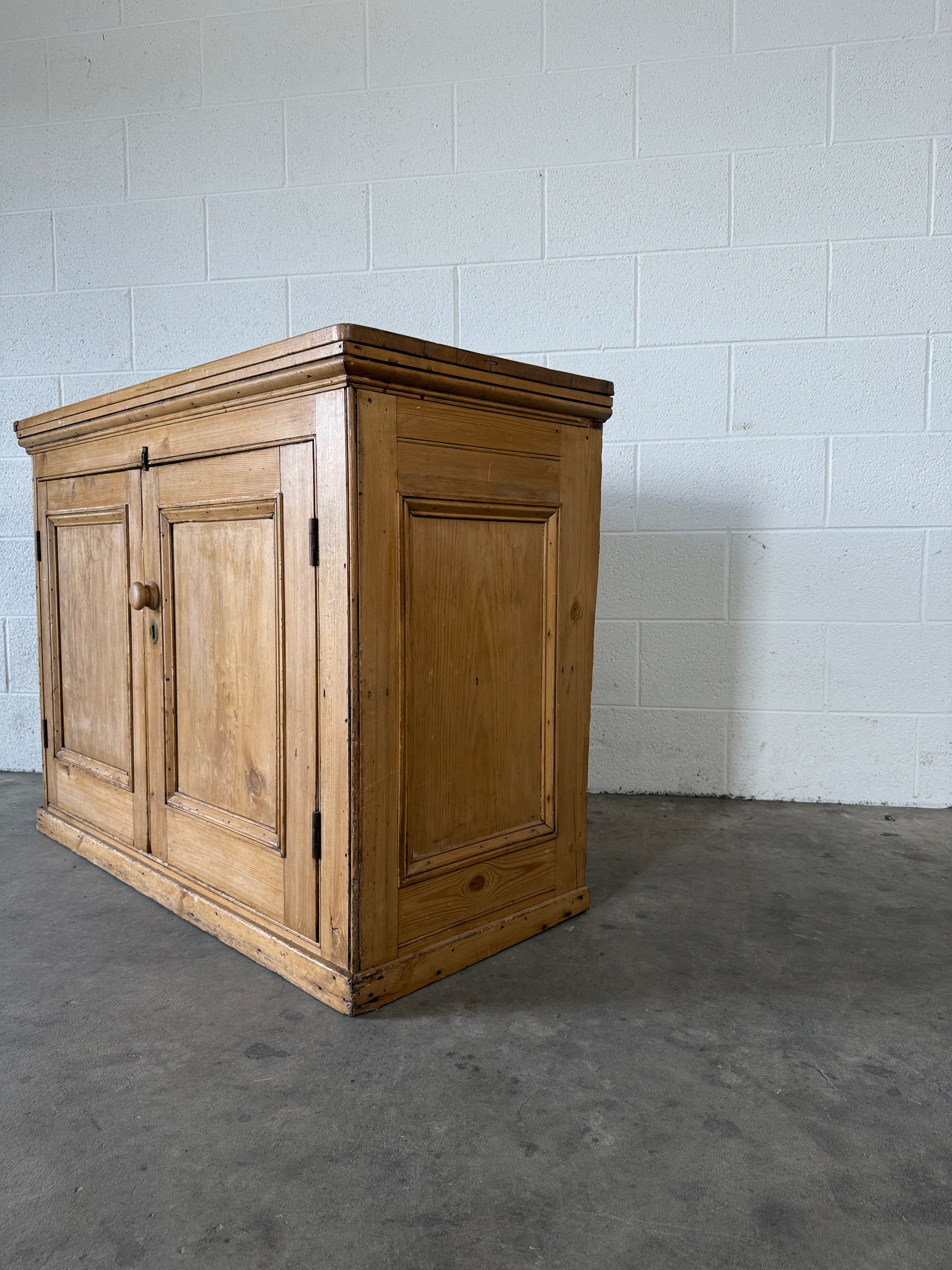 English Pine Two-Door Cupboard
