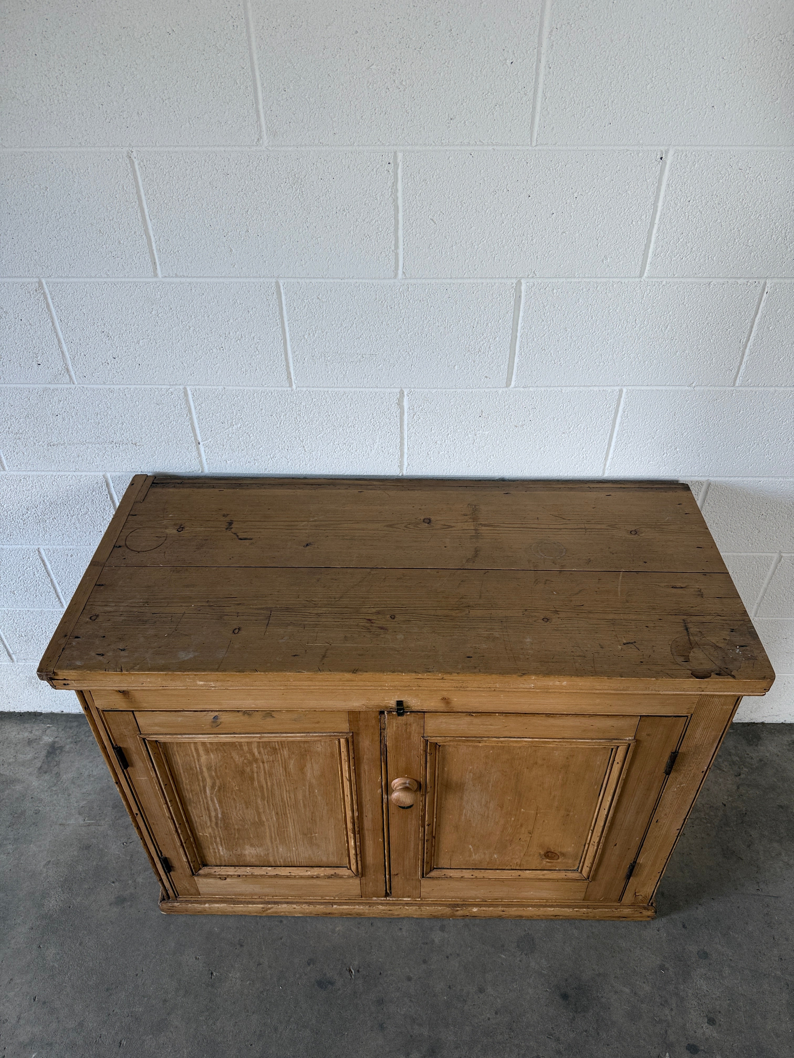 English Pine Two-Door Cupboard