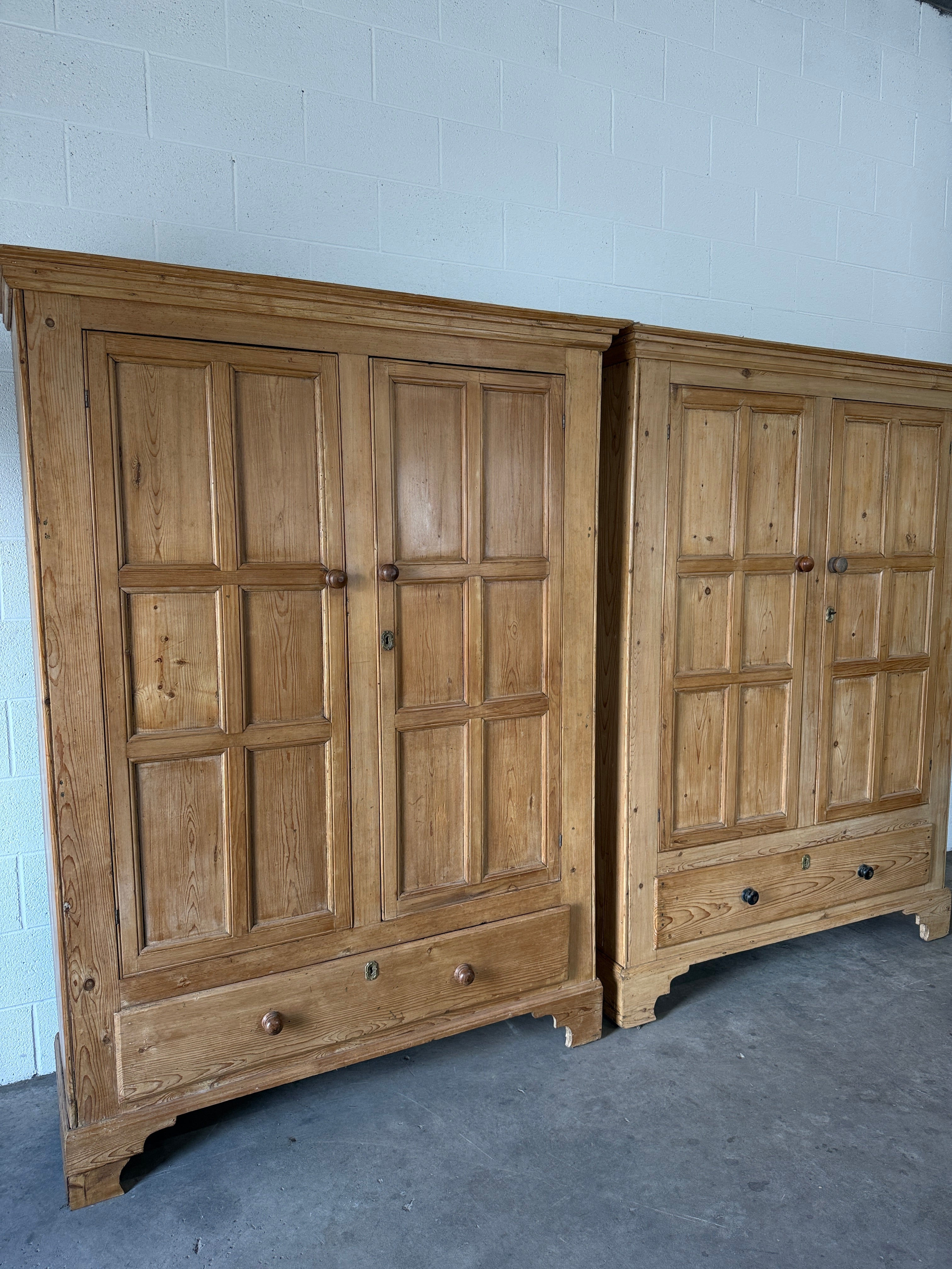 Pair of English Pine Cupboards
