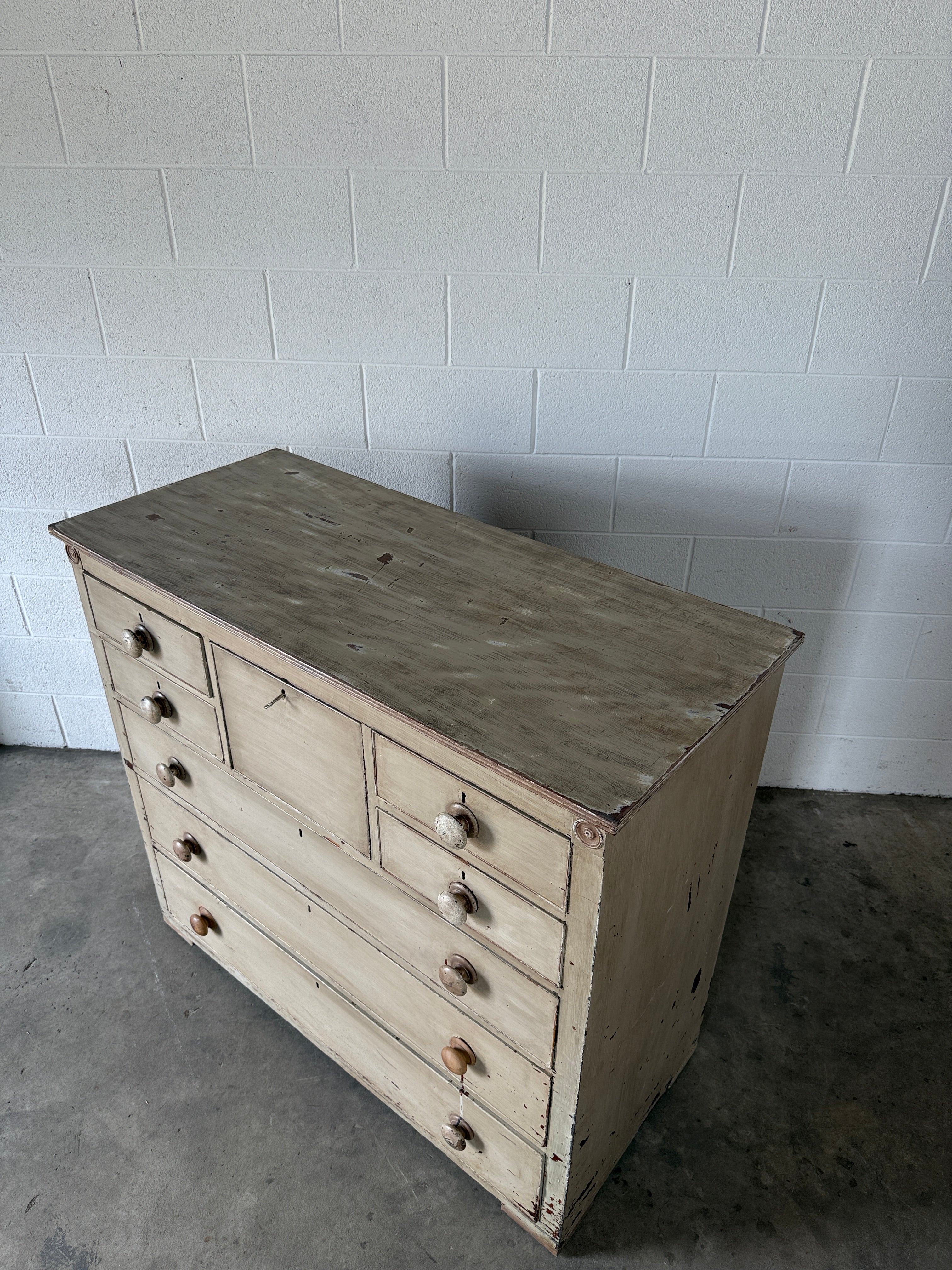 Painted Antique Chest of Drawers