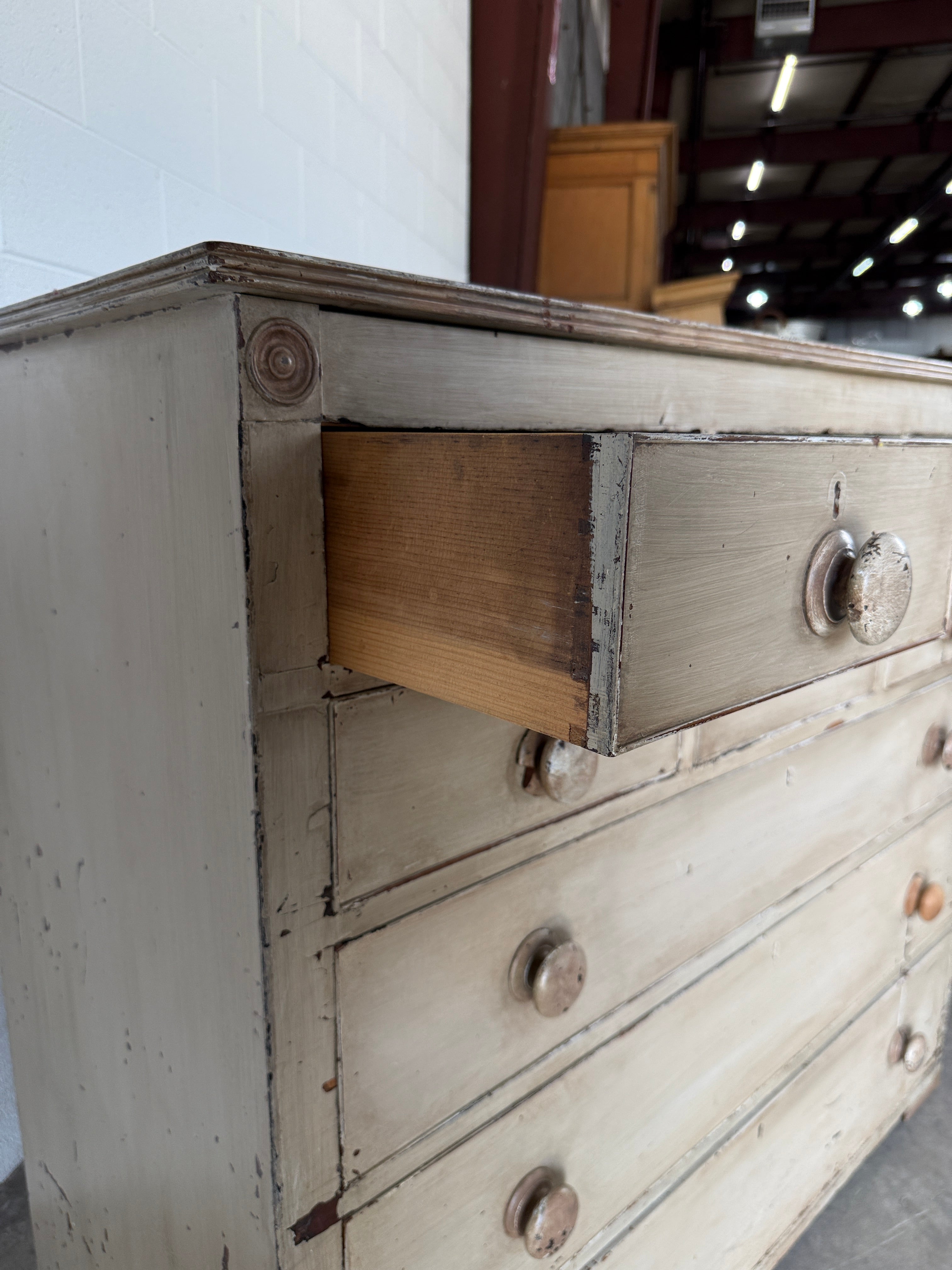 Painted Antique Chest of Drawers