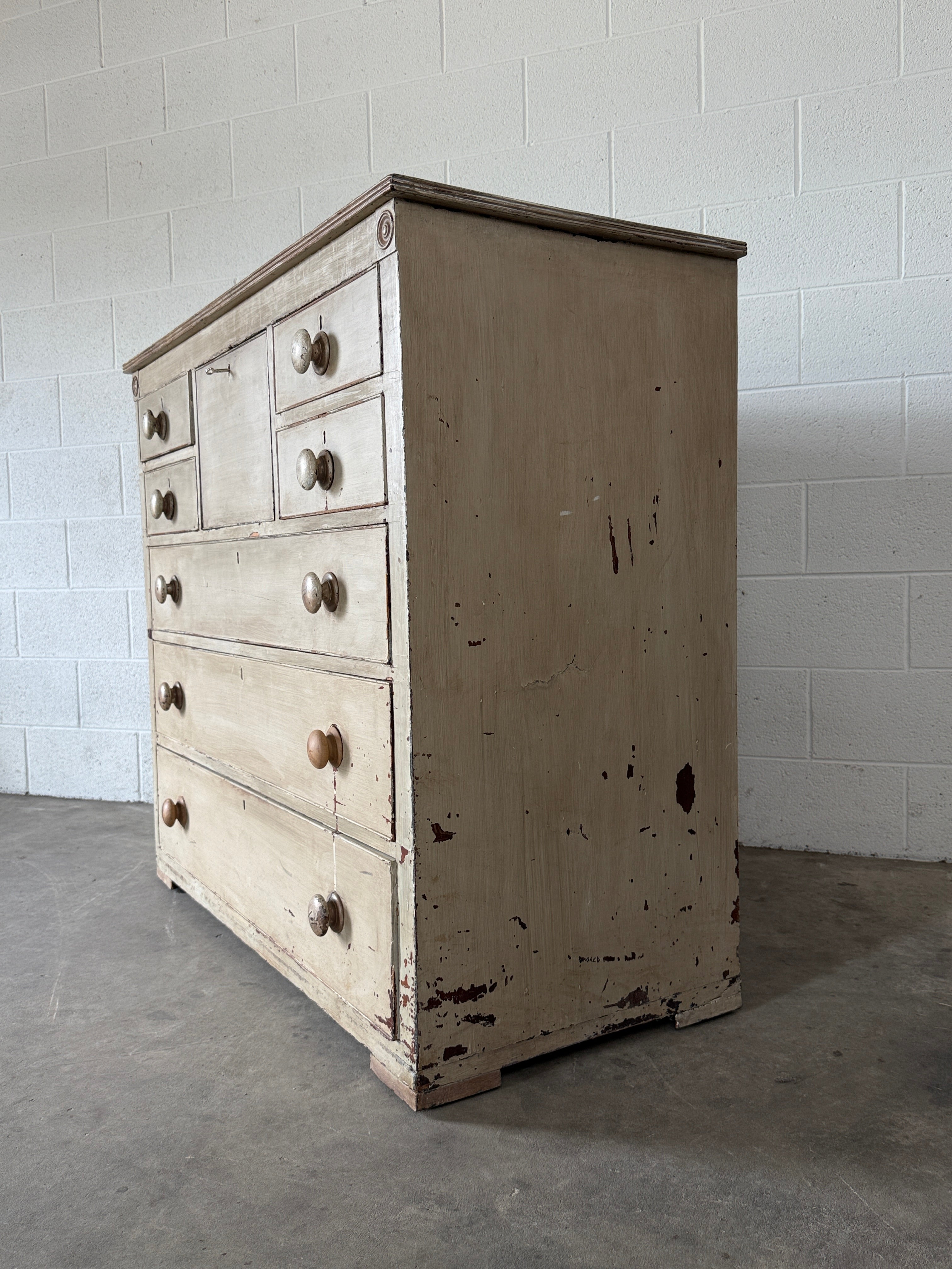Painted Antique Chest of Drawers