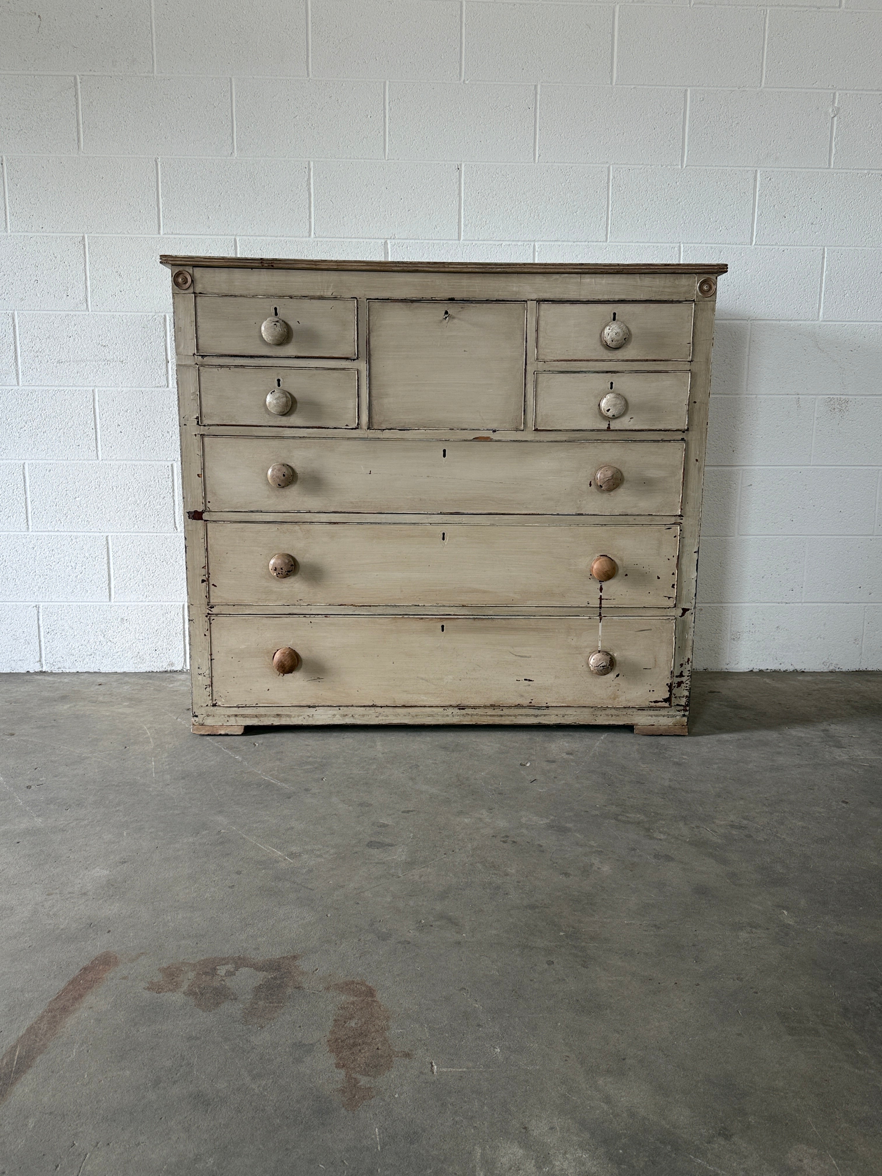 Painted Antique Chest of Drawers