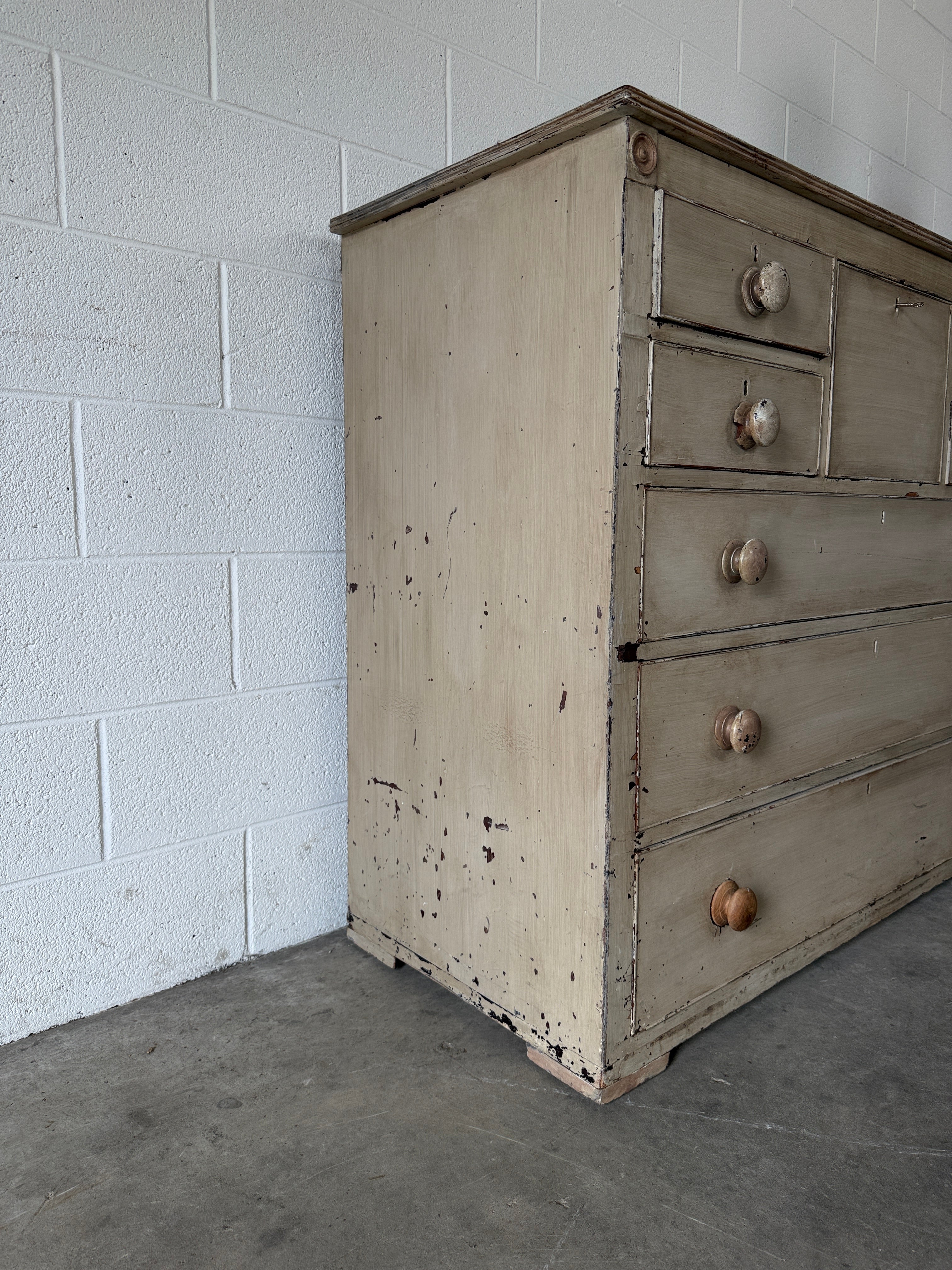 Painted Antique Chest of Drawers