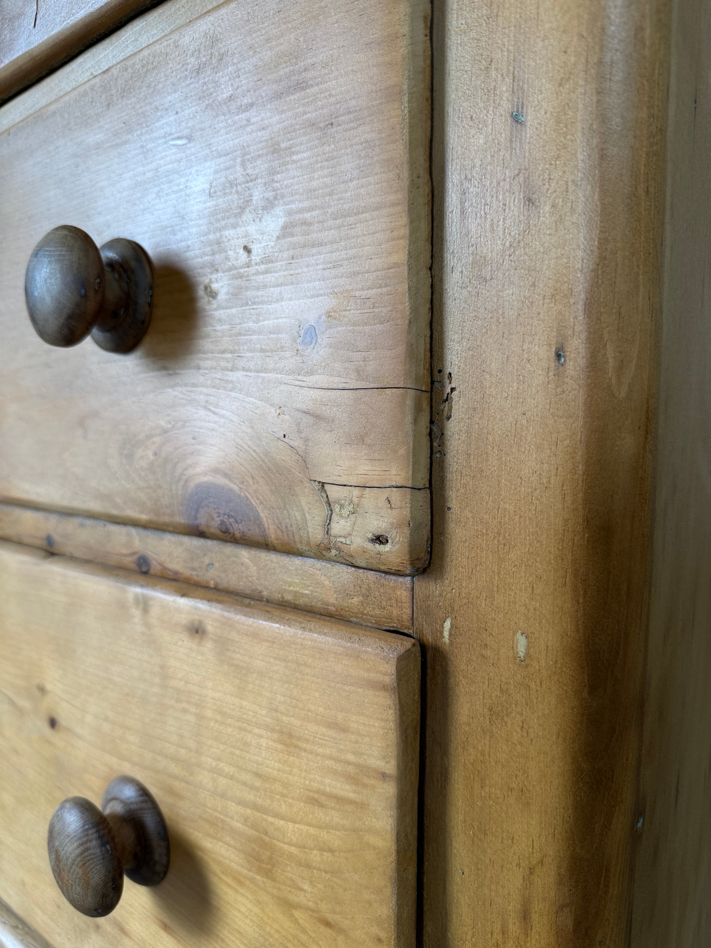 Victorian Pine Sideboard with Gallery Back