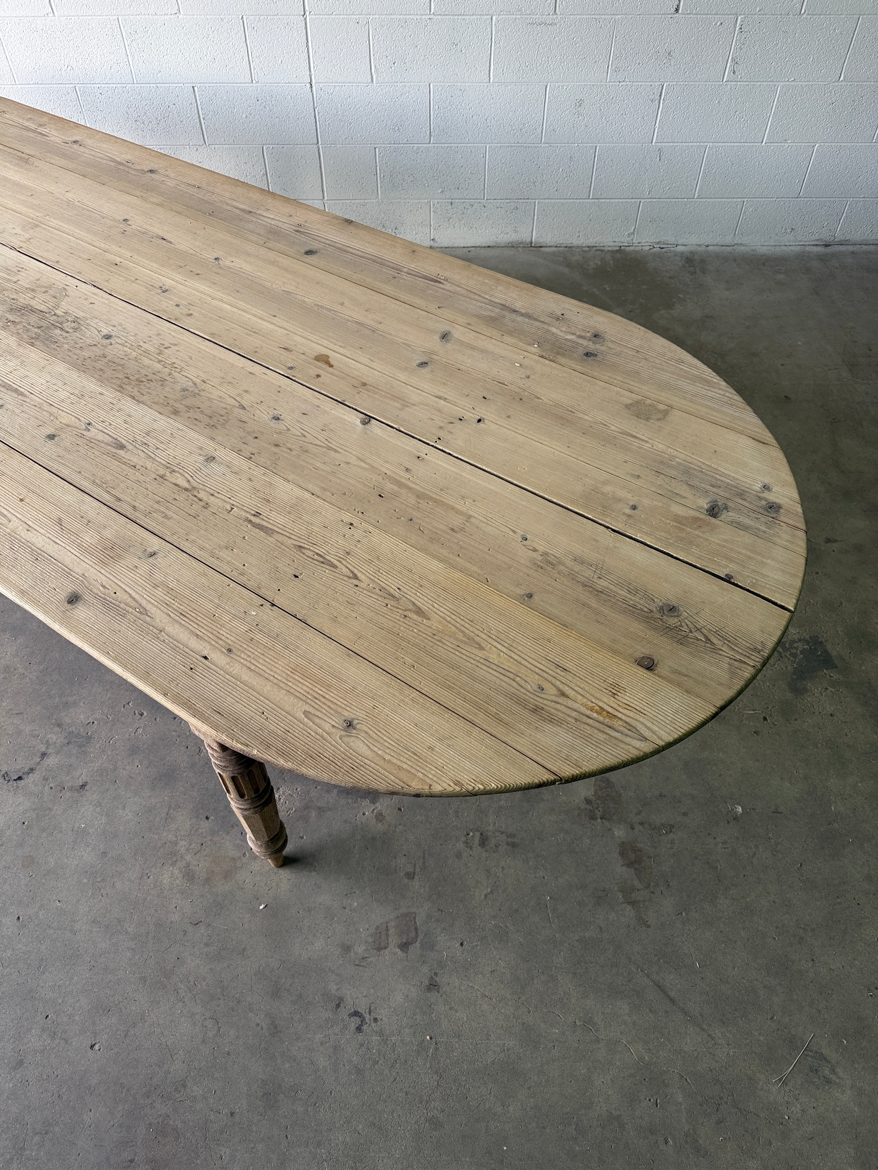 Gorgeous French pill-shaped dining table