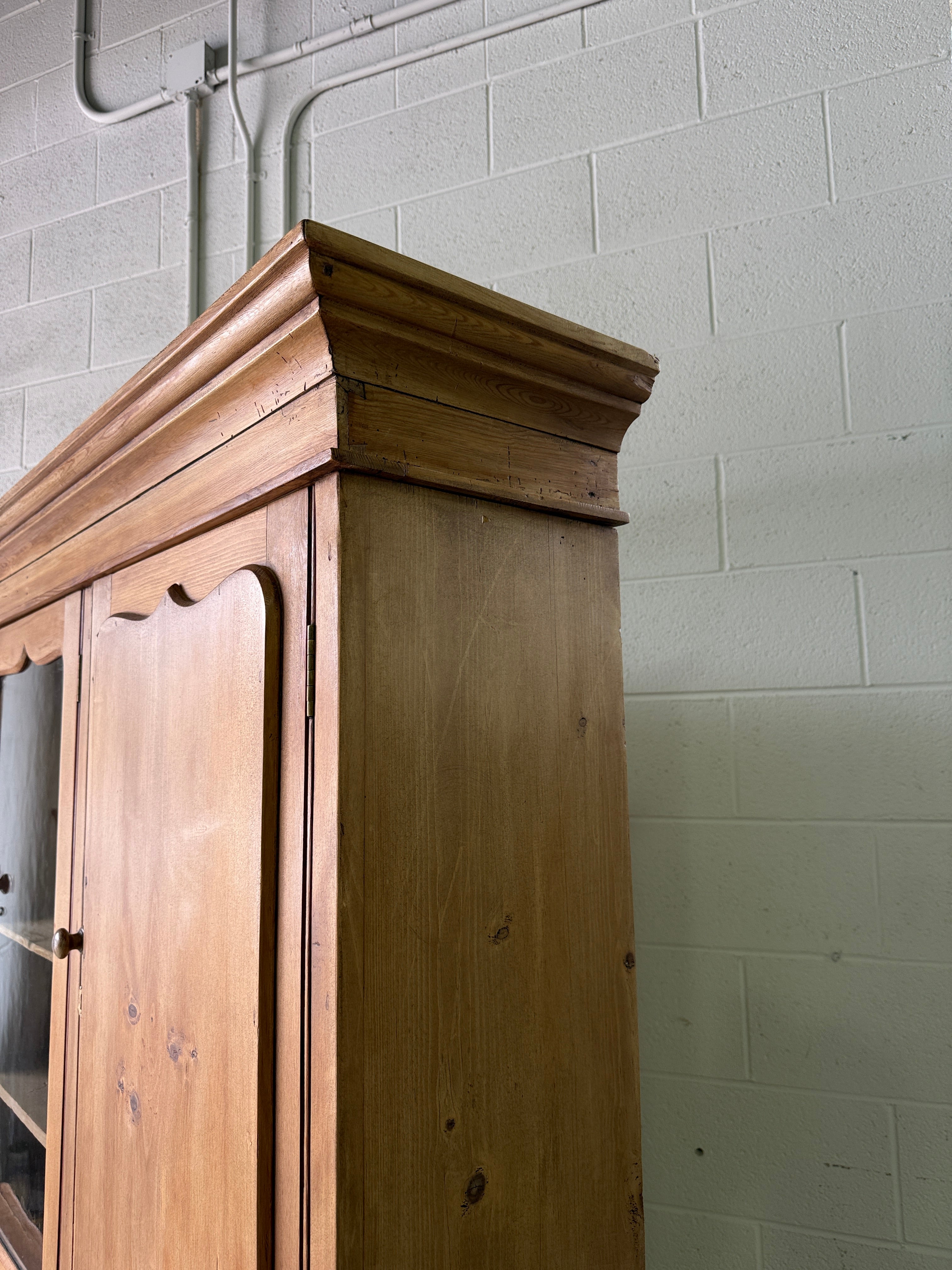 Antique pine housekeepers cupboard