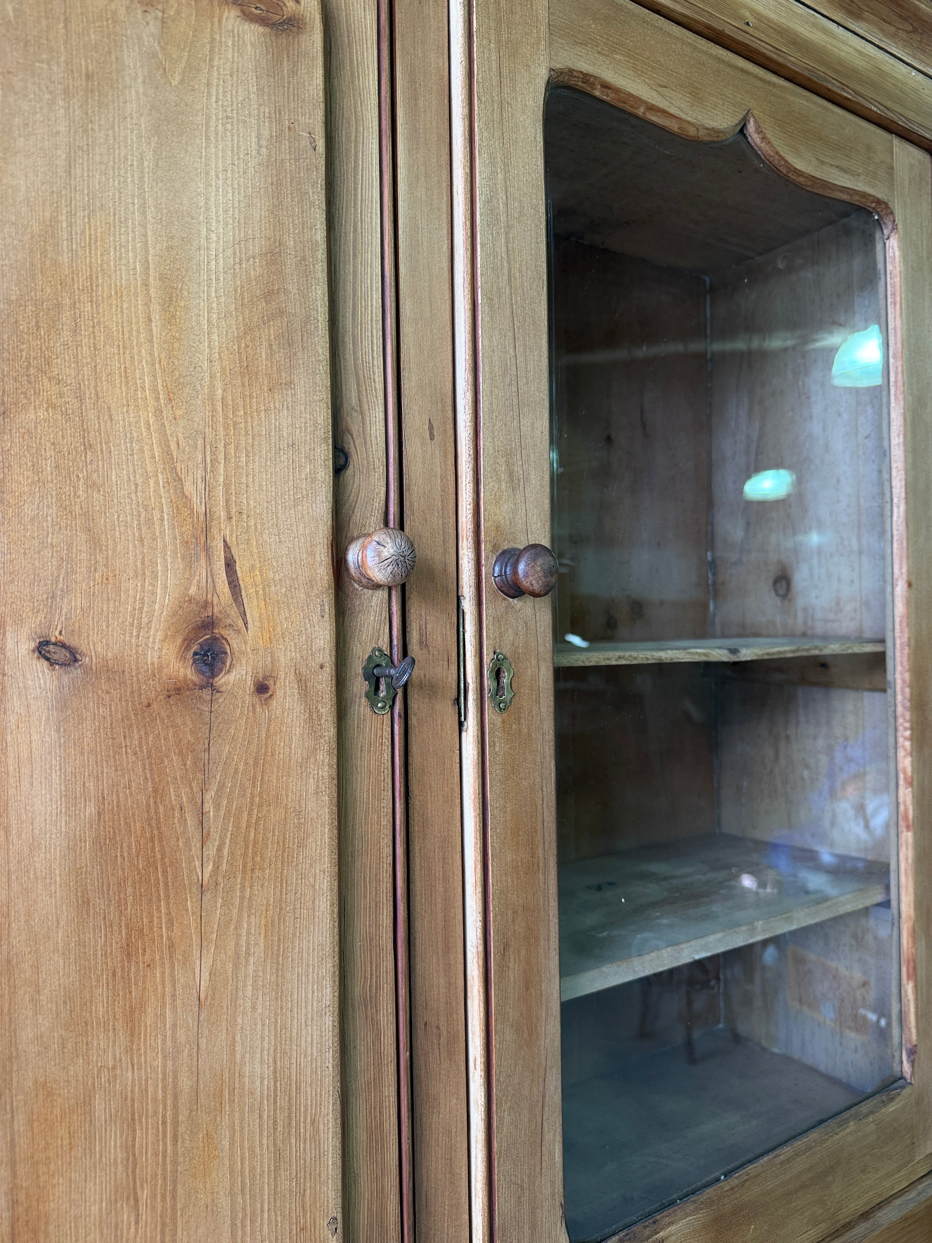Antique pine housekeepers cupboard