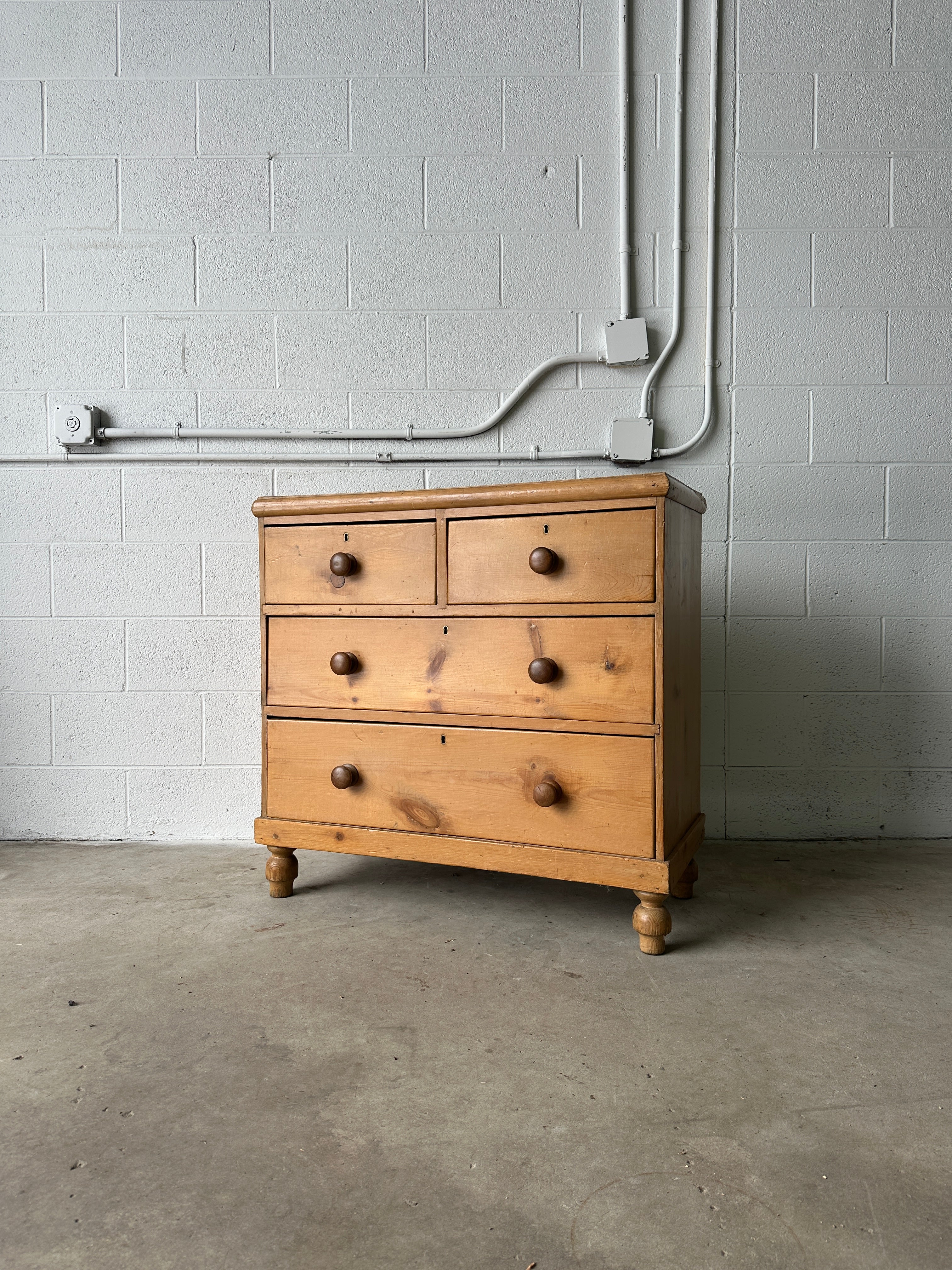 Sweet set of English pine drawers