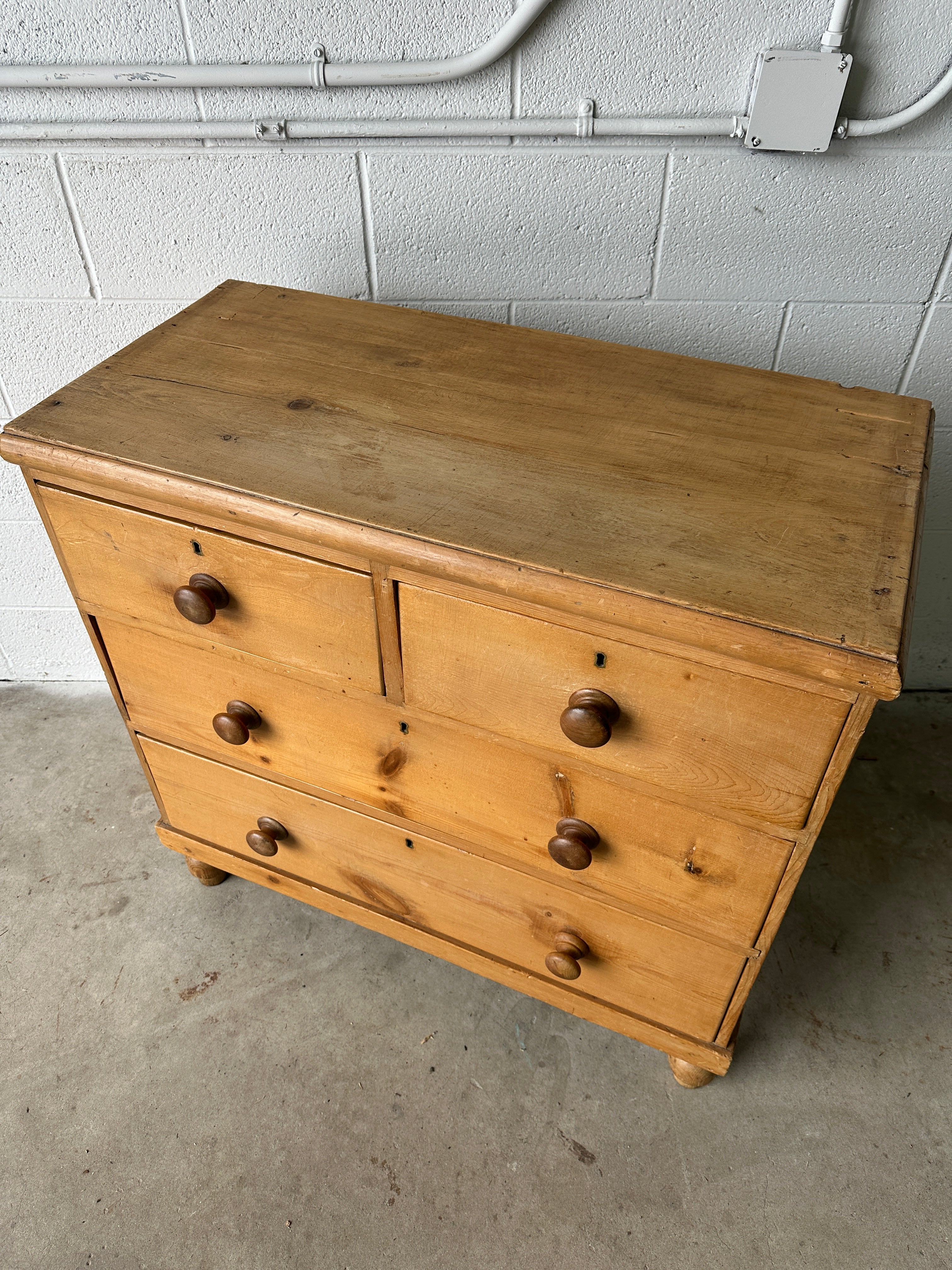 Sweet set of English pine drawers
