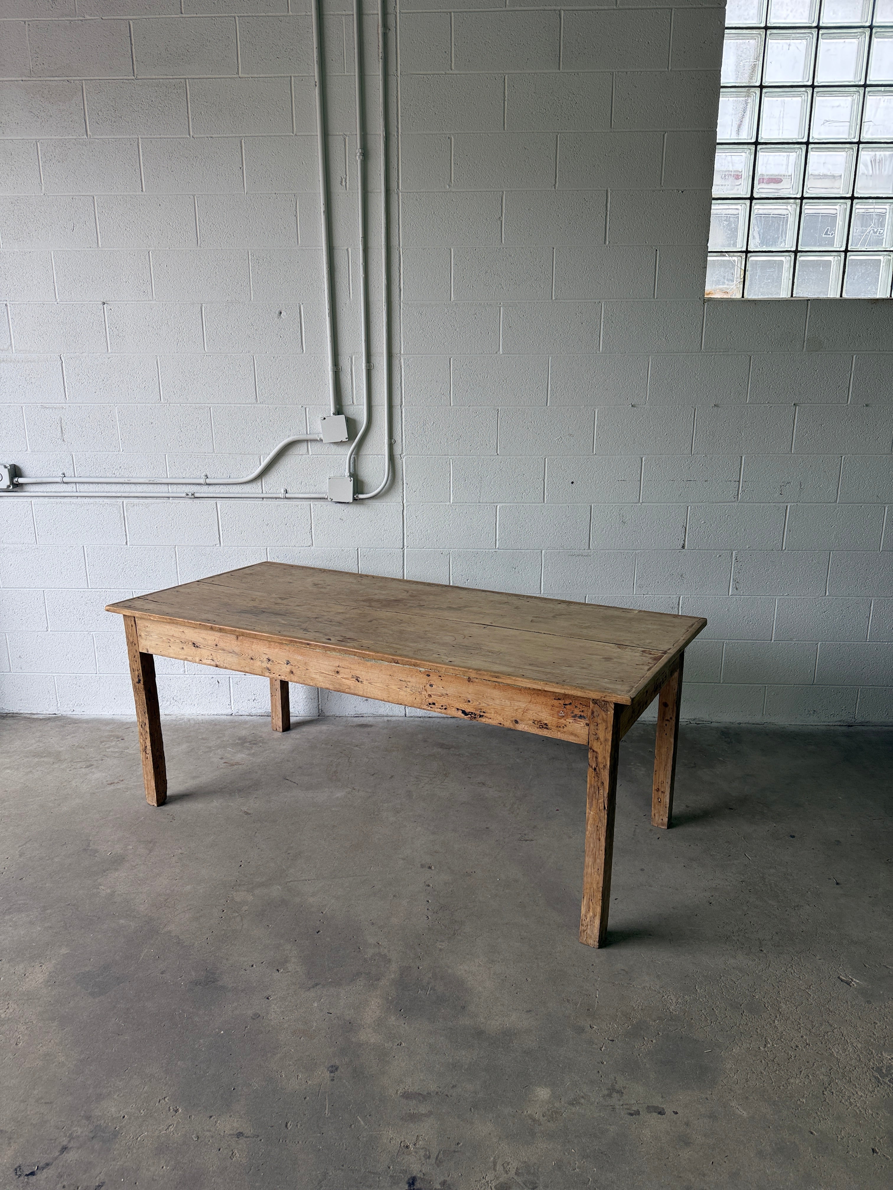 Primitive Scottish pine table