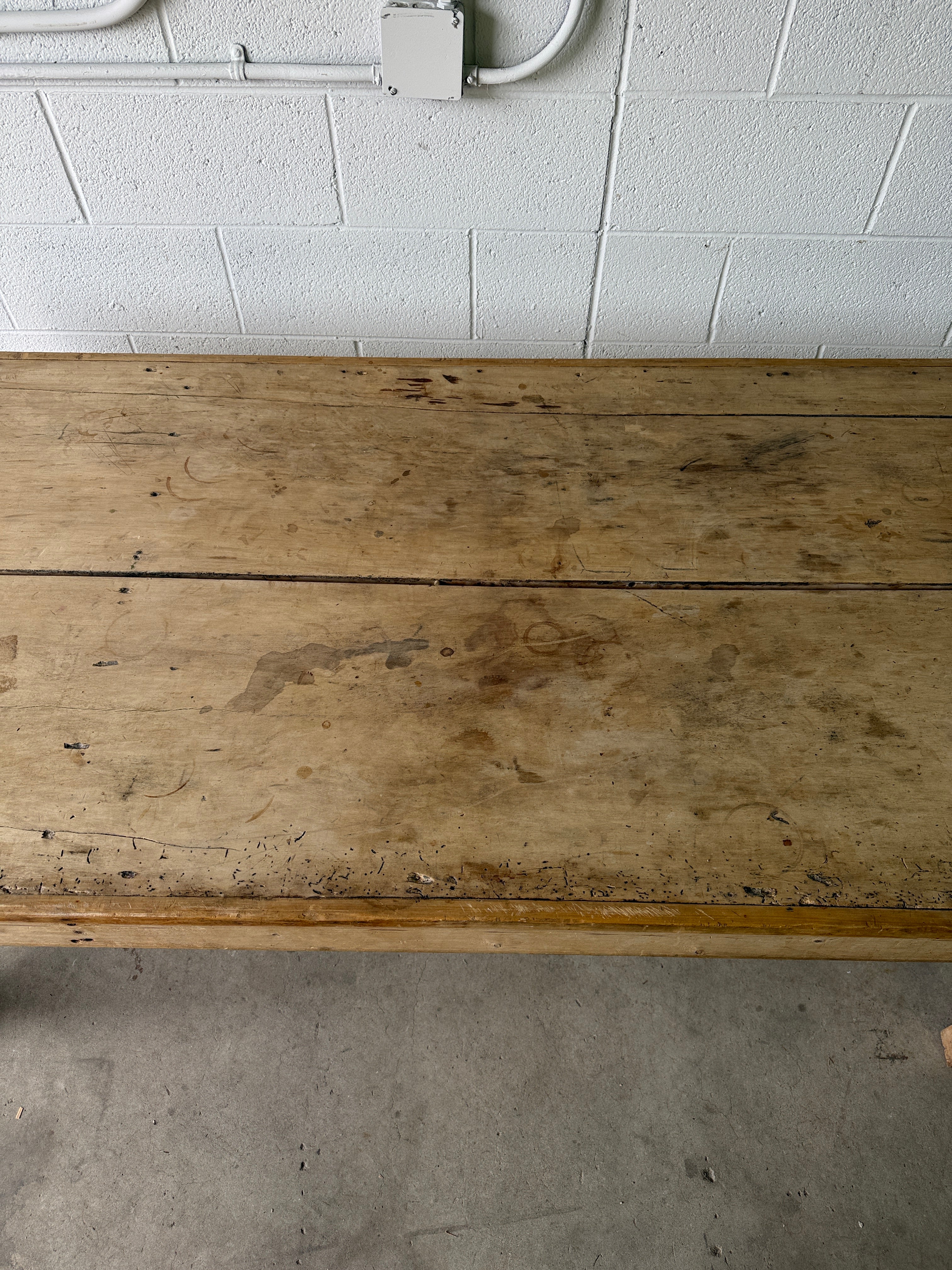 Primitive Scottish pine table