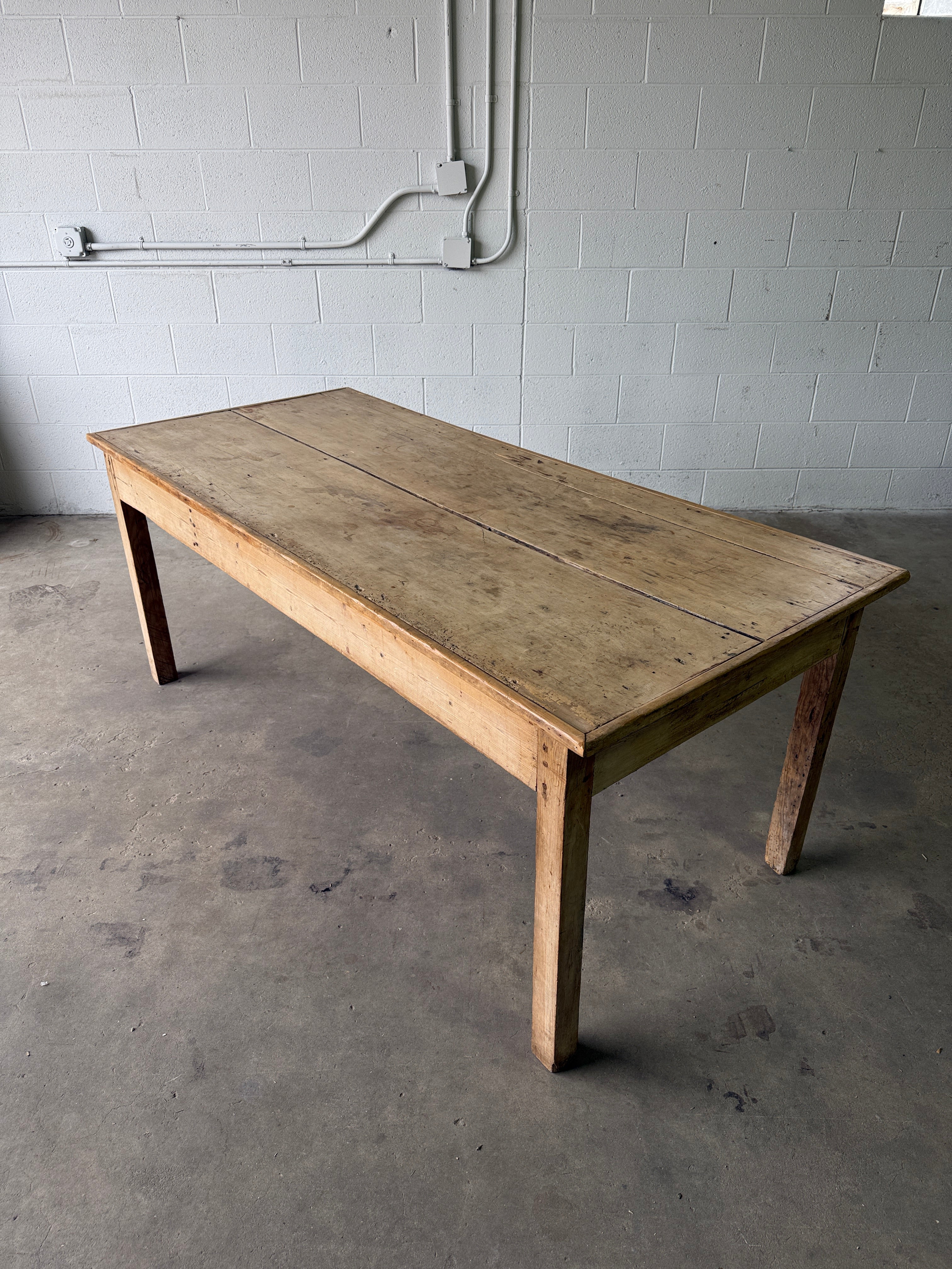 Primitive Scottish pine table