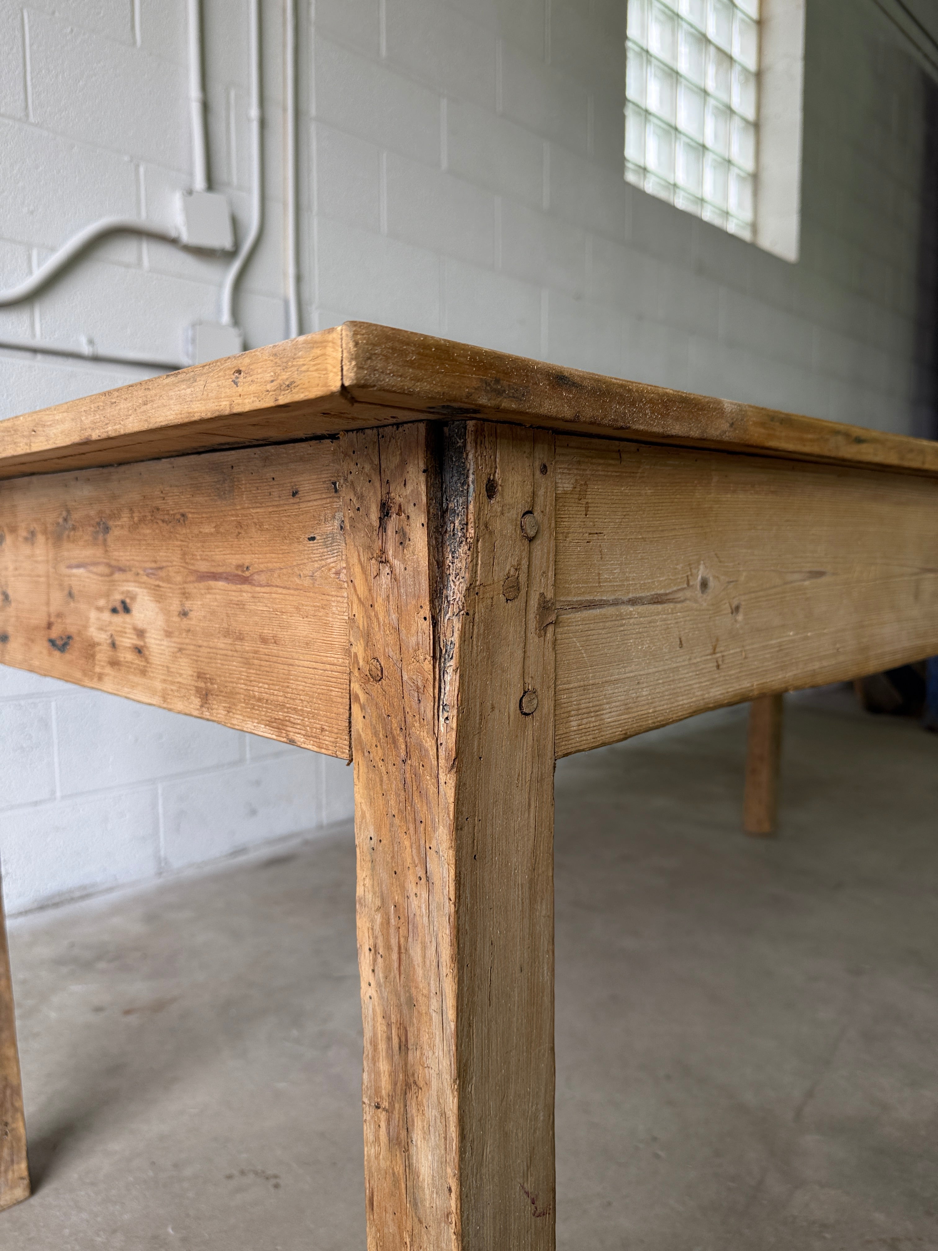 Primitive Scottish pine table