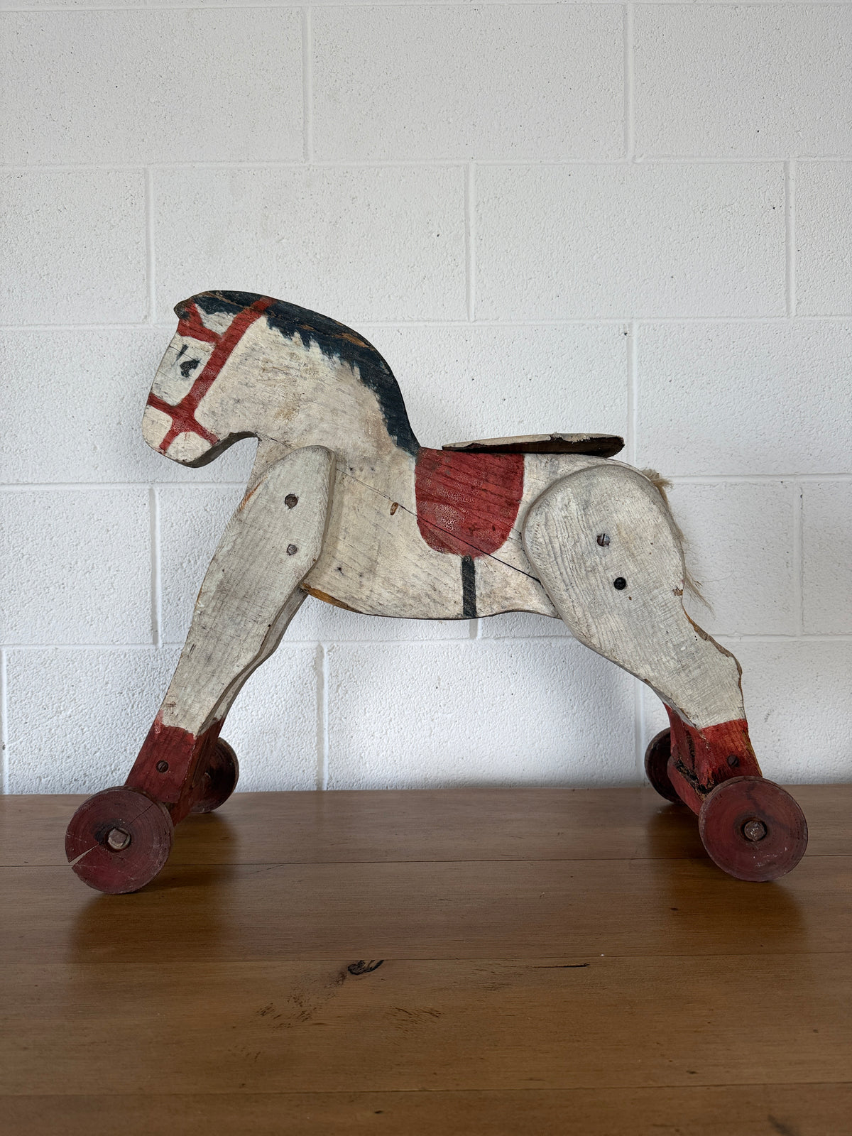French horse on wheels