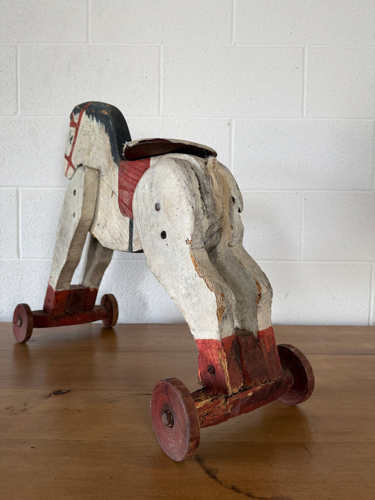 French horse on wheels