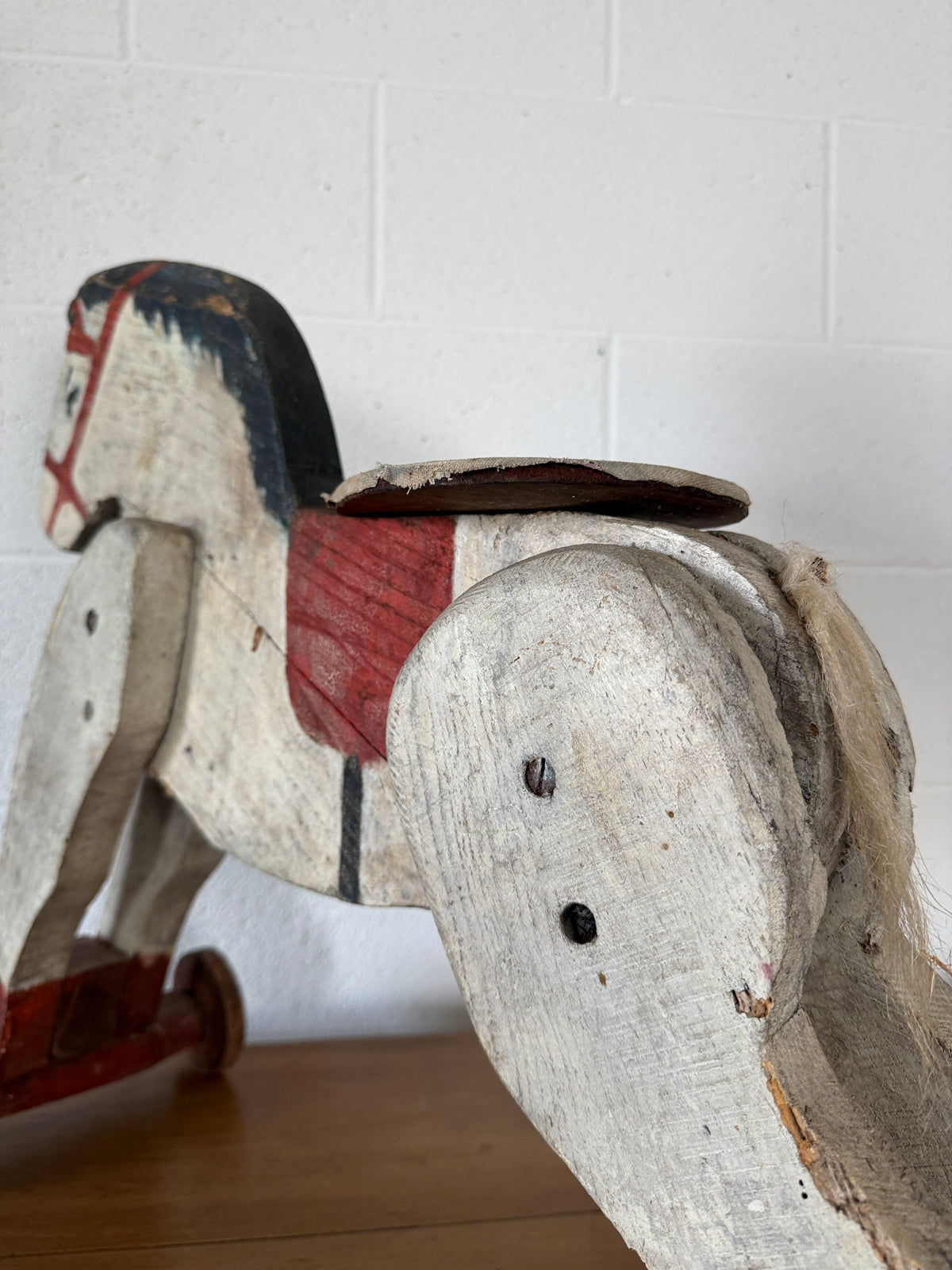 French horse on wheels