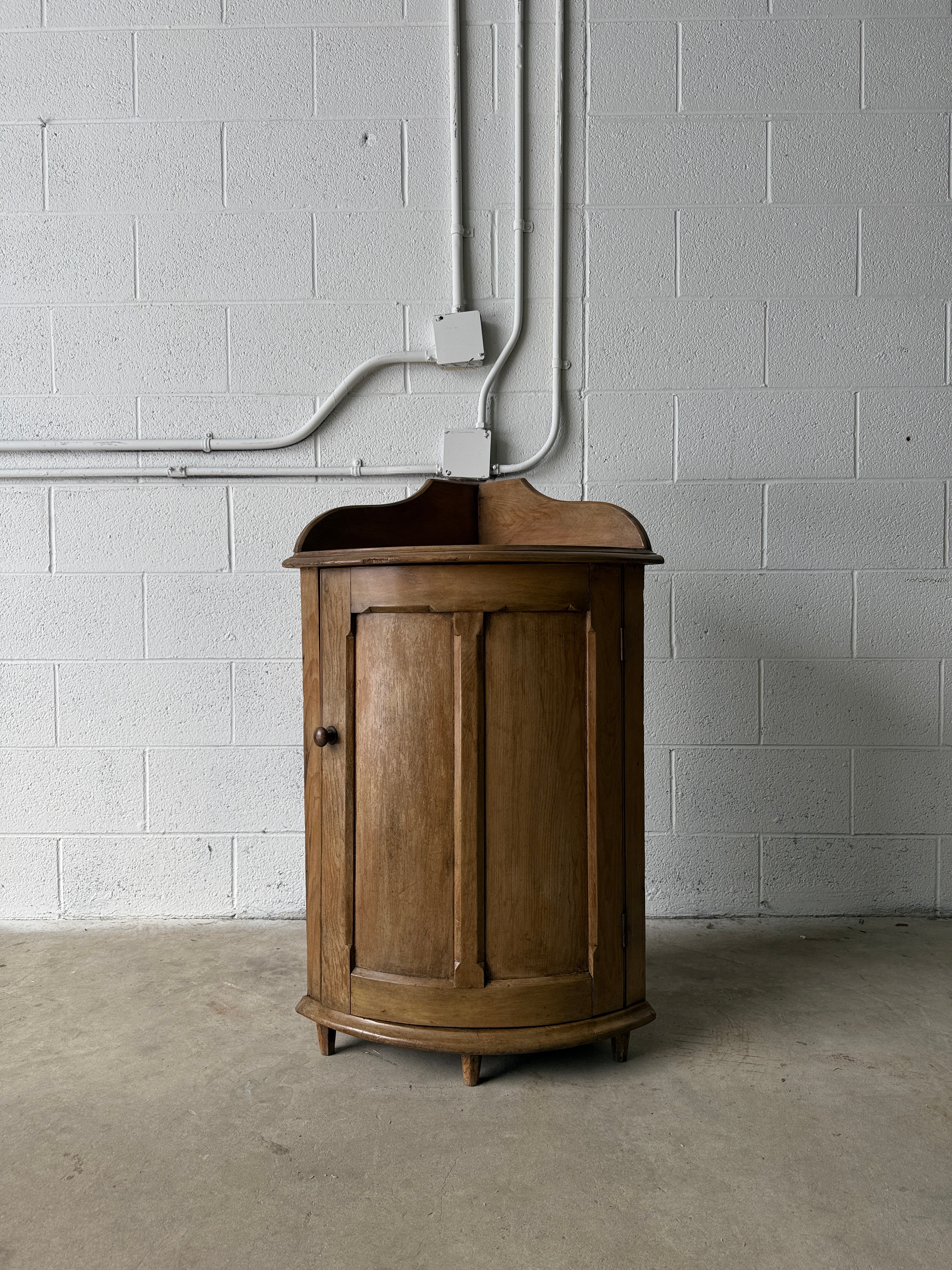 Georgian pine bar corner cupboard