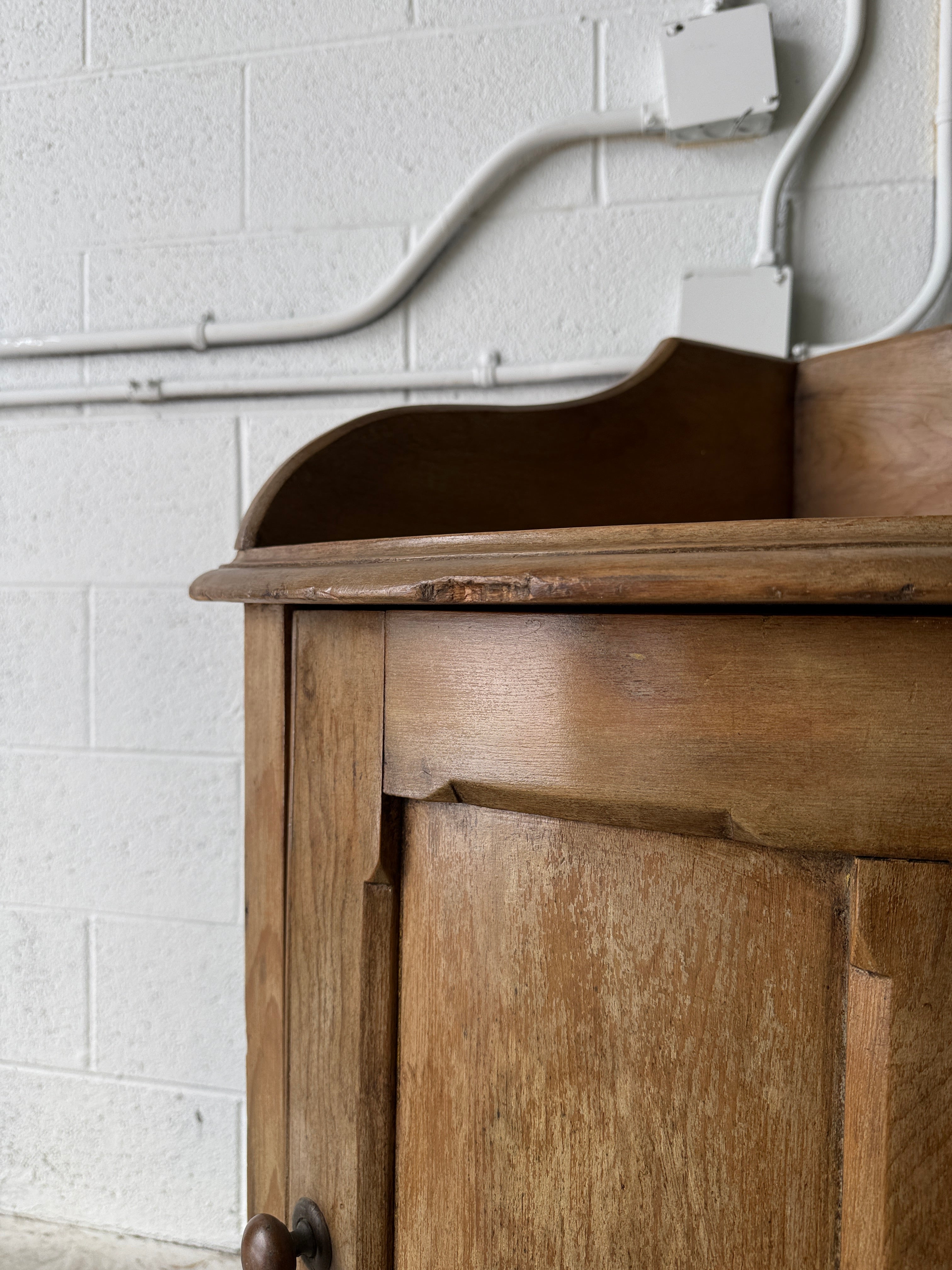 Georgian pine bar corner cupboard