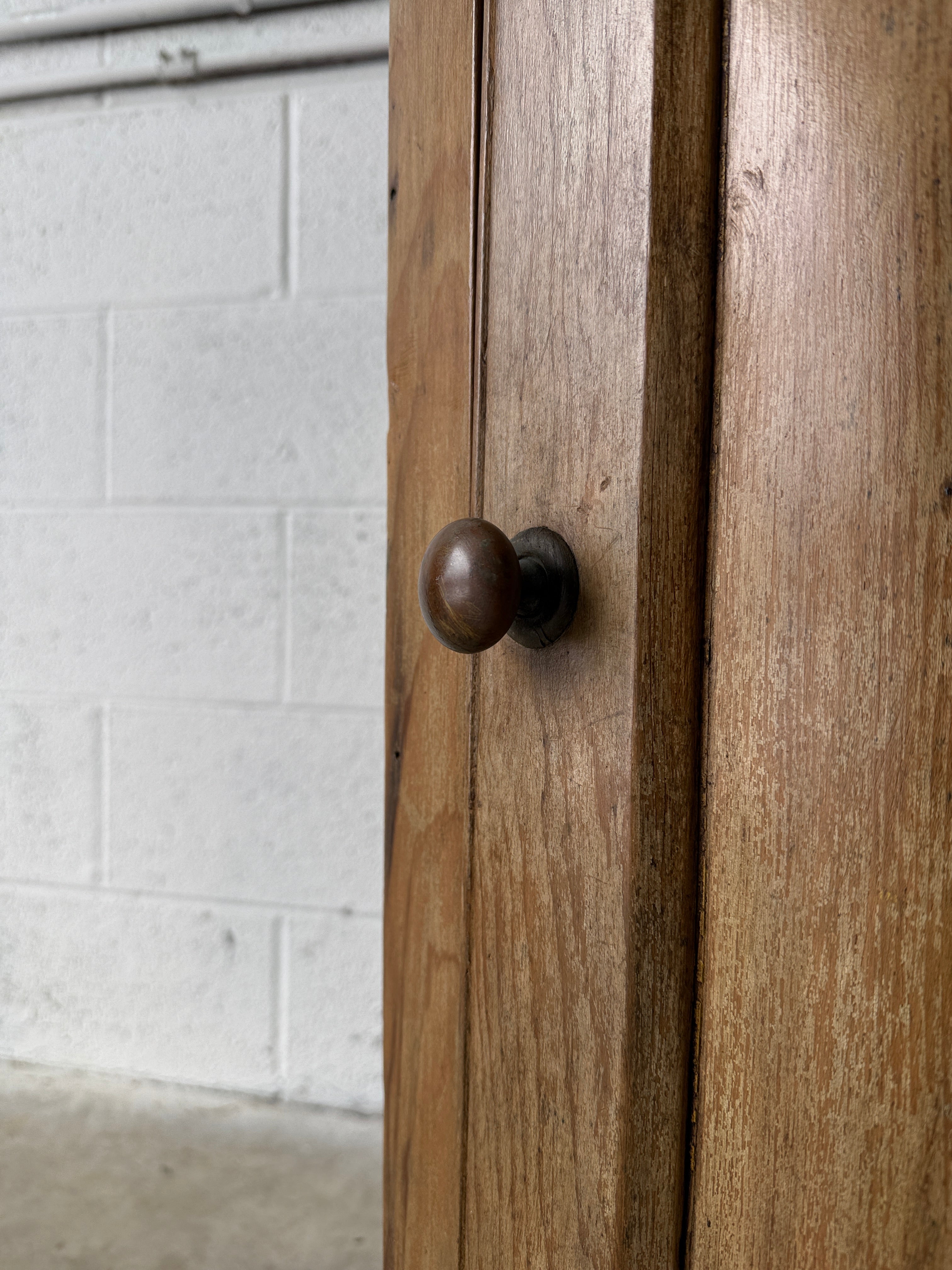 Georgian pine bar corner cupboard