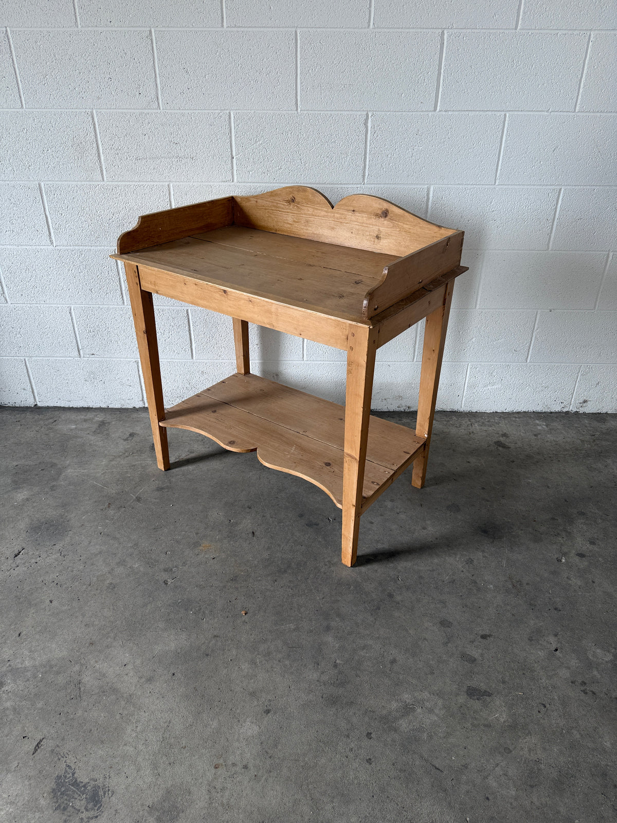 Antique pine washstand