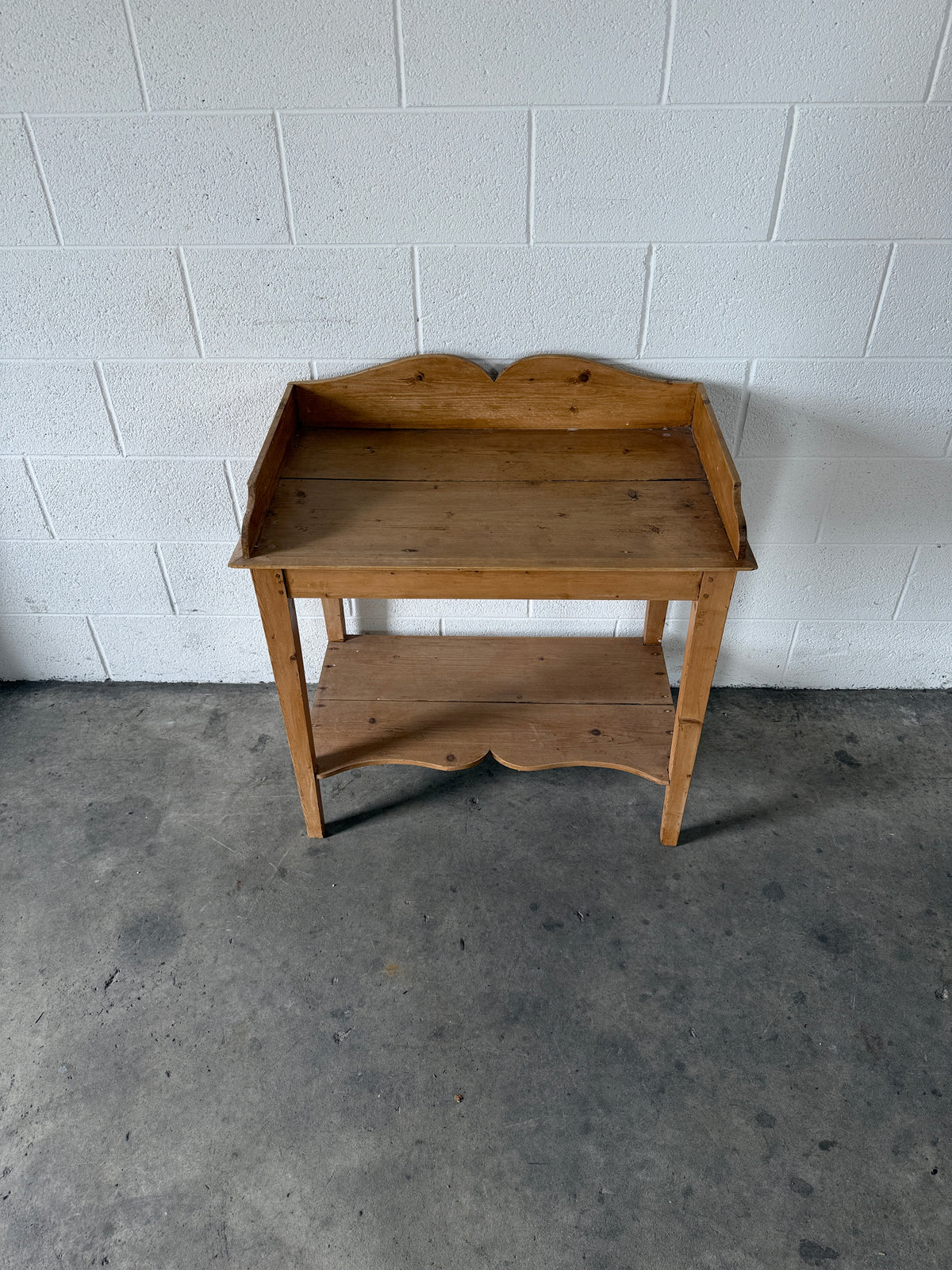 Antique pine washstand
