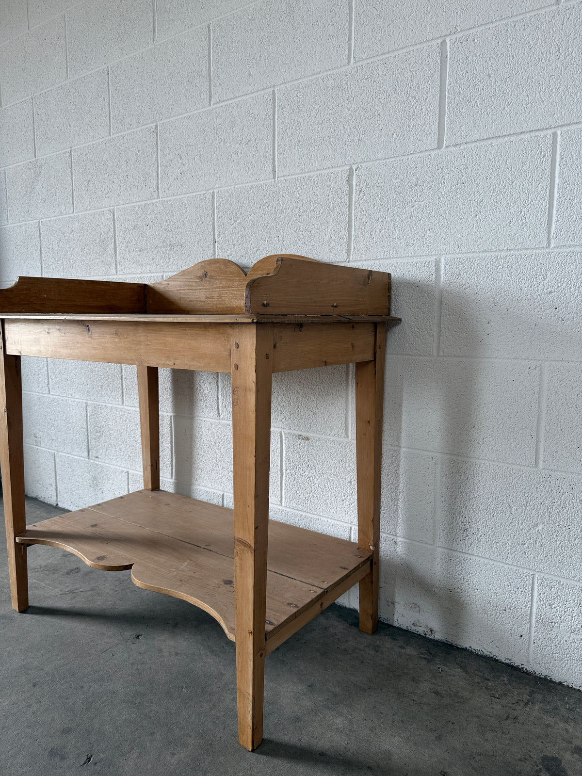 Antique pine washstand