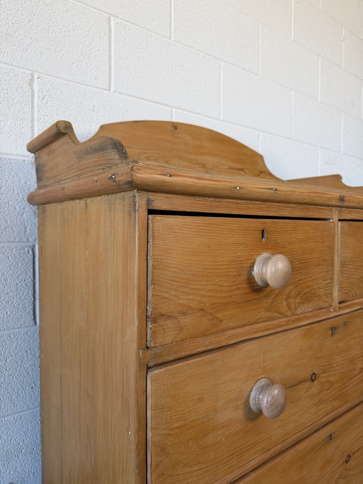English pine dresser with gallery back