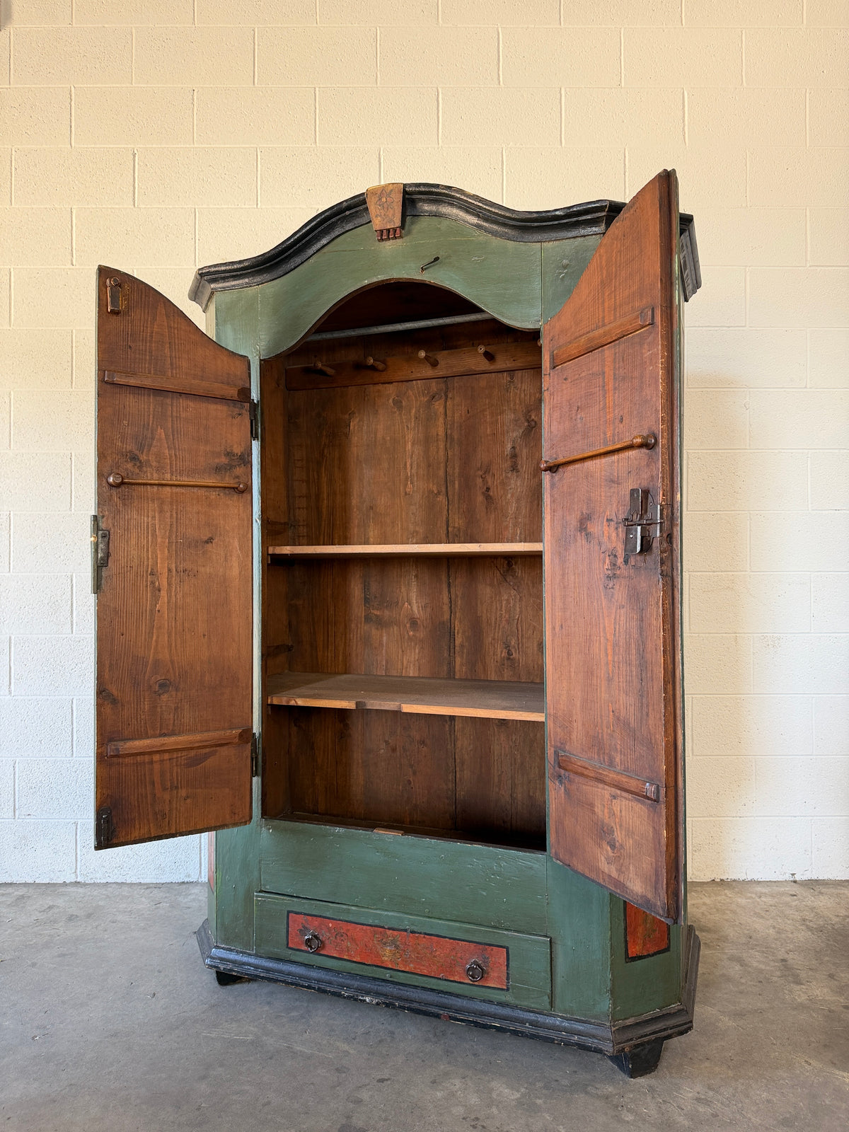 Swedish marriage cupboard c 1835