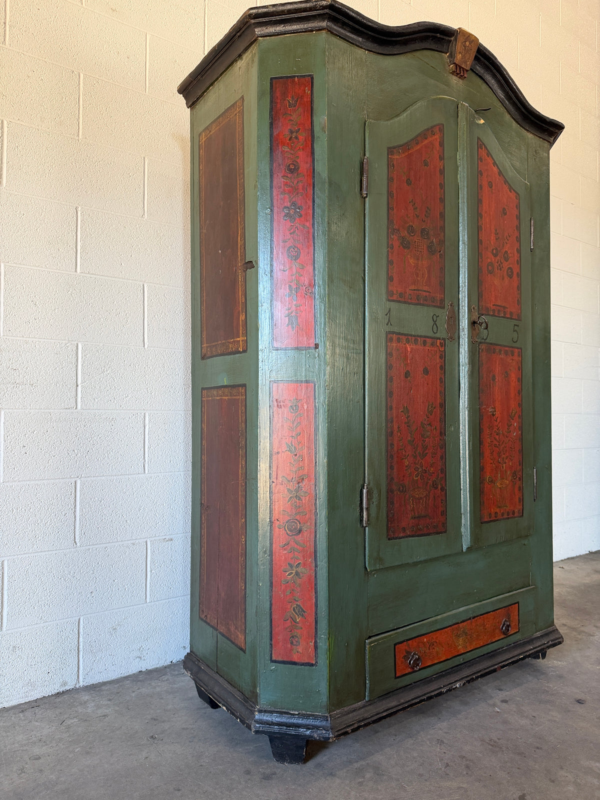 Swedish marriage cupboard c 1835