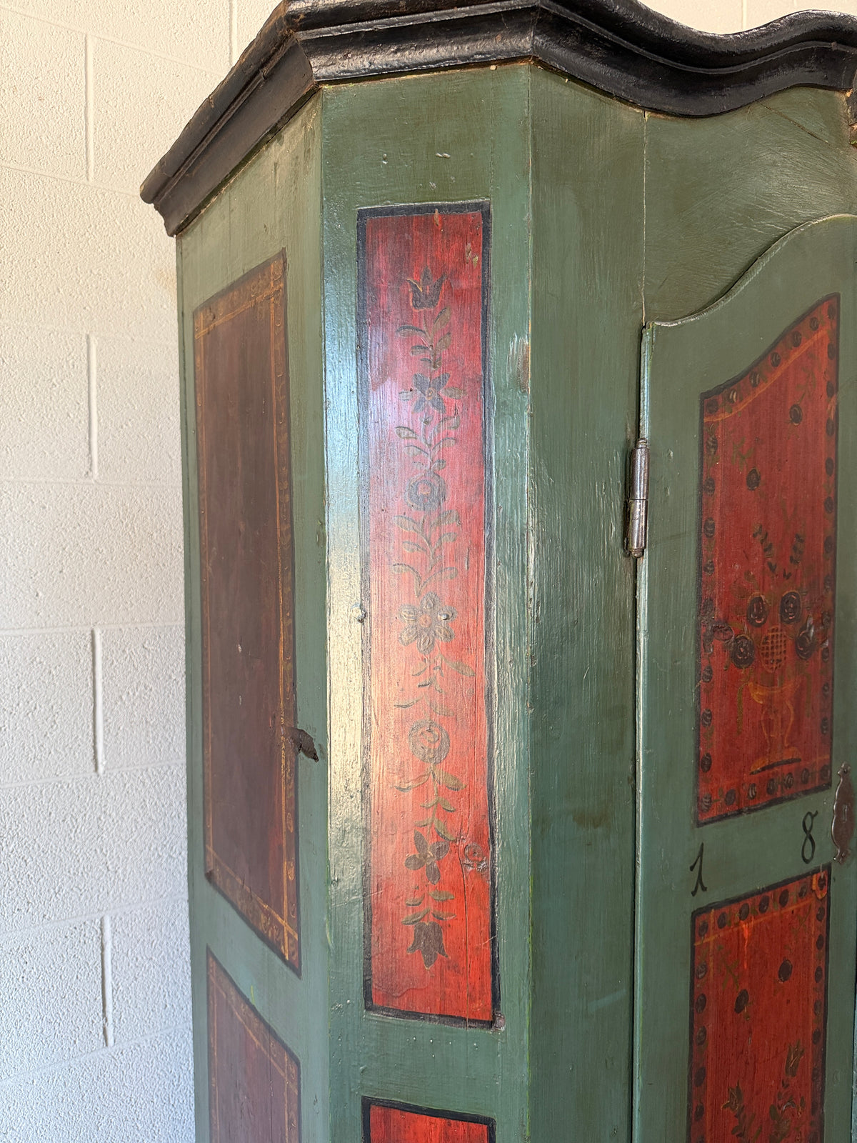 Swedish marriage cupboard c 1835