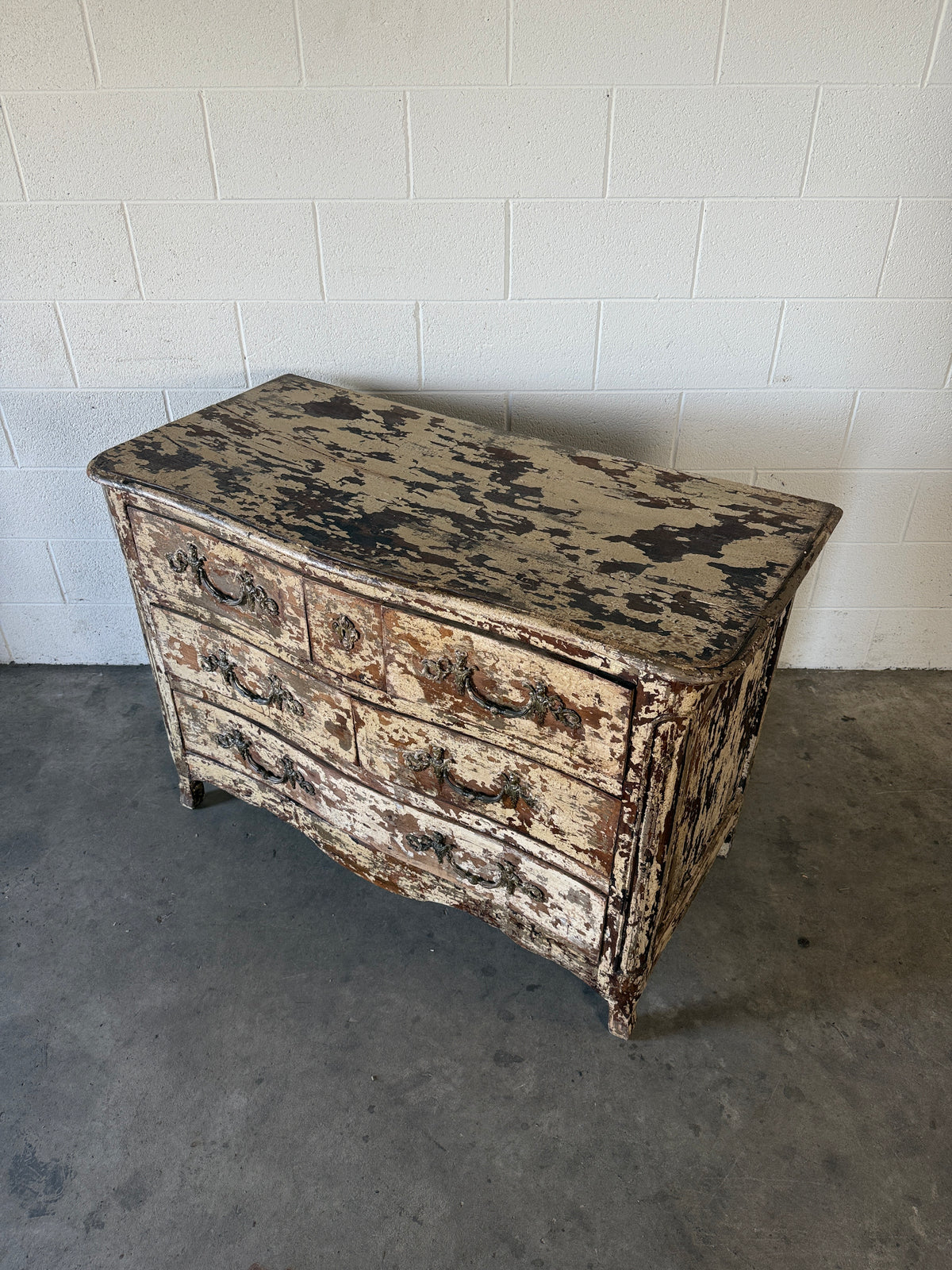 Antique French chippy drawers