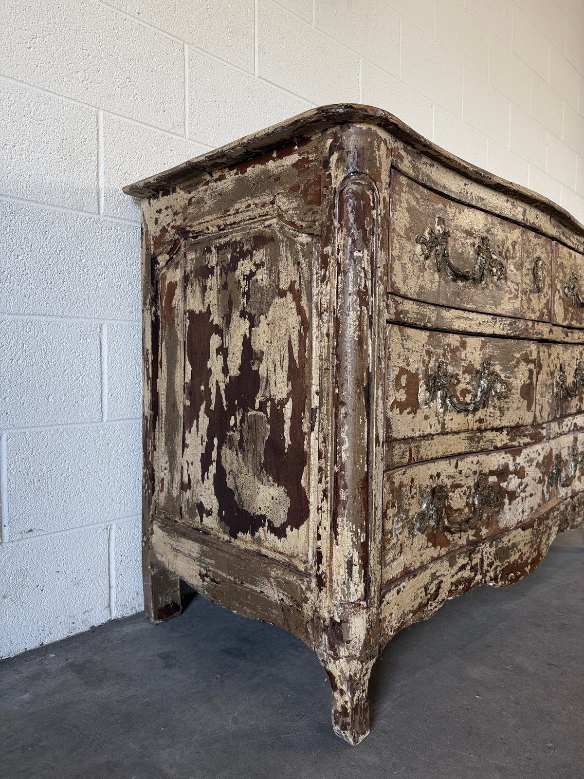Antique French chippy drawers